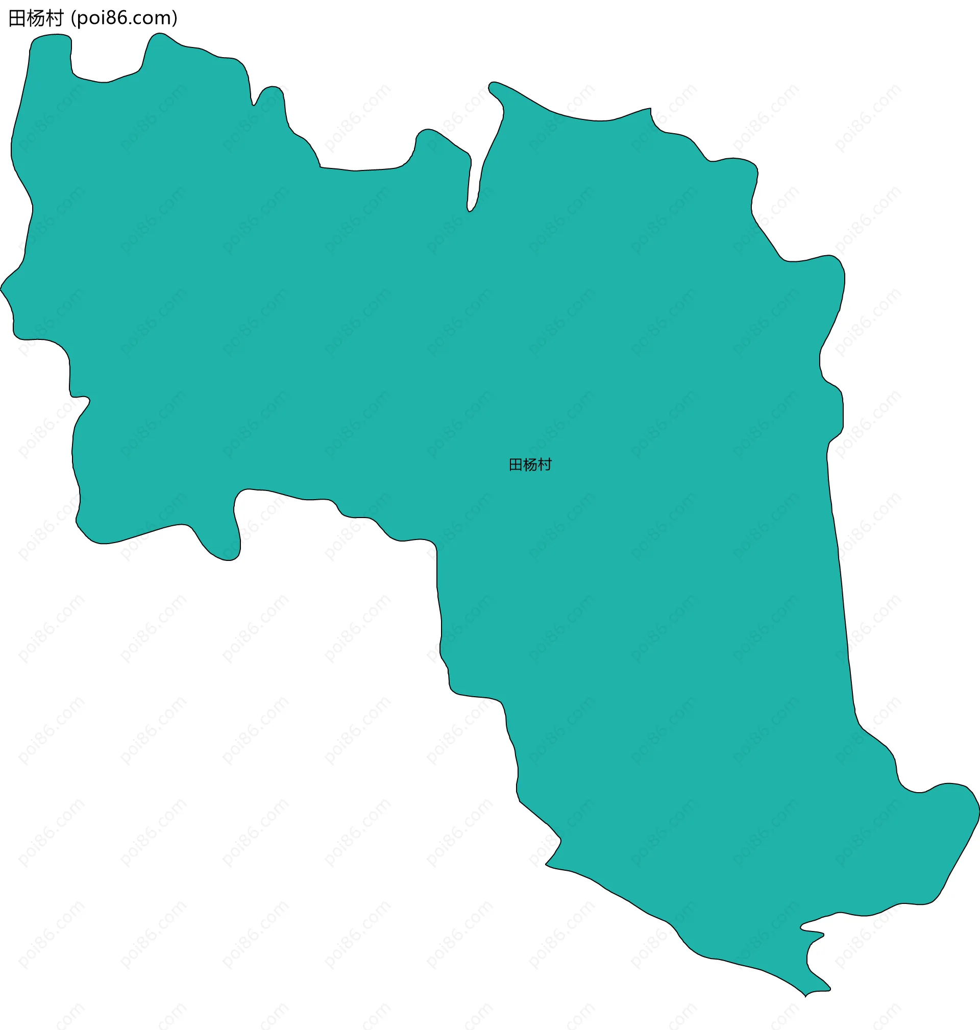 田杨村边界地图