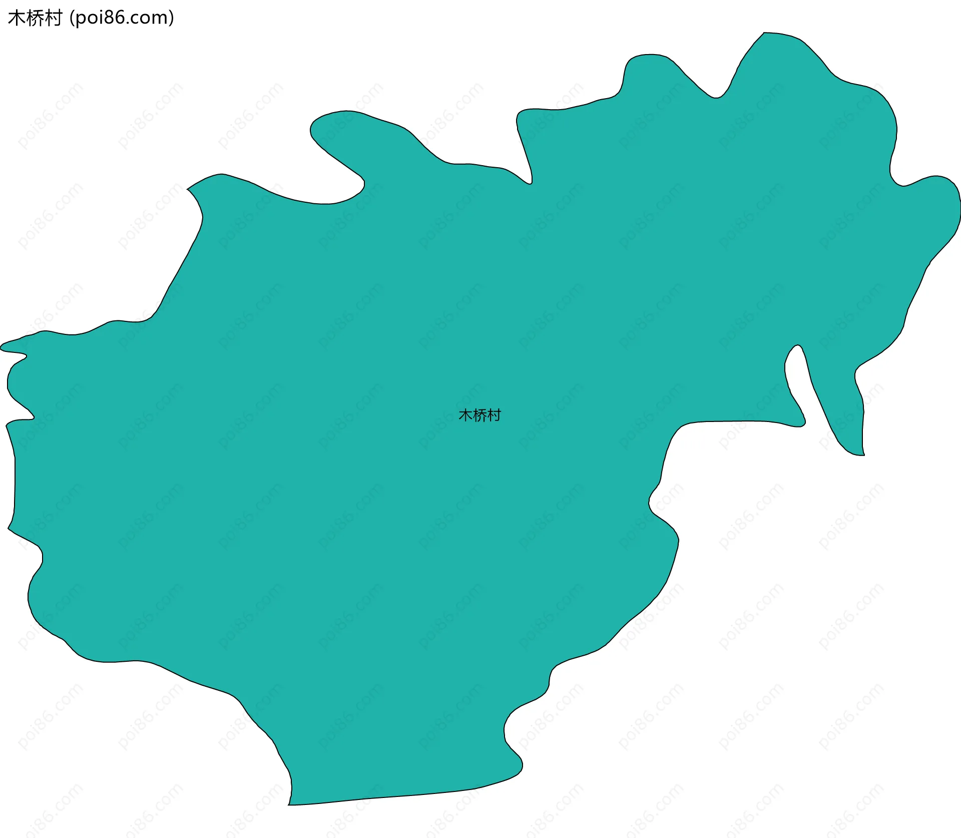 木桥村边界地图