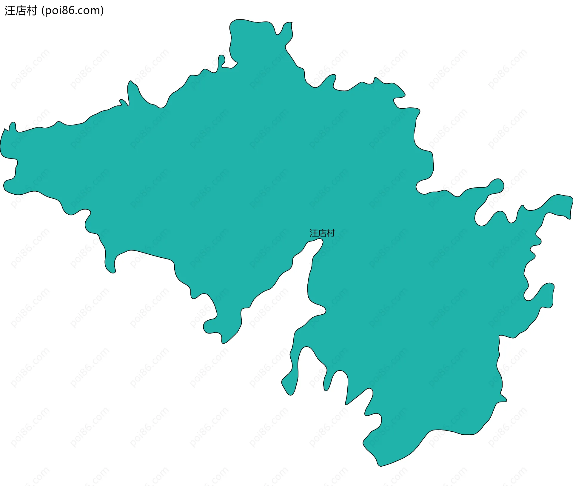 汪店村边界地图