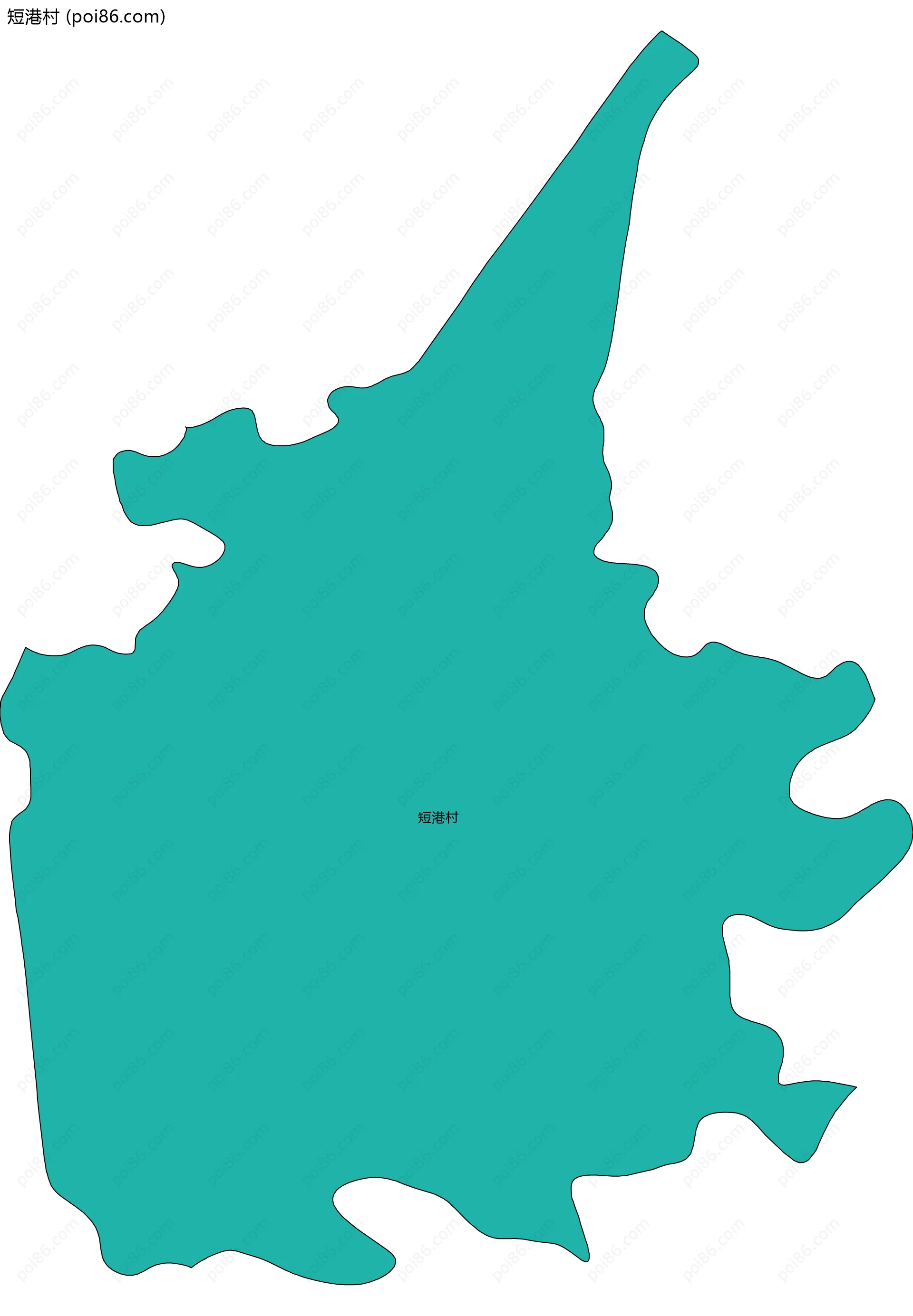 短港村边界地图