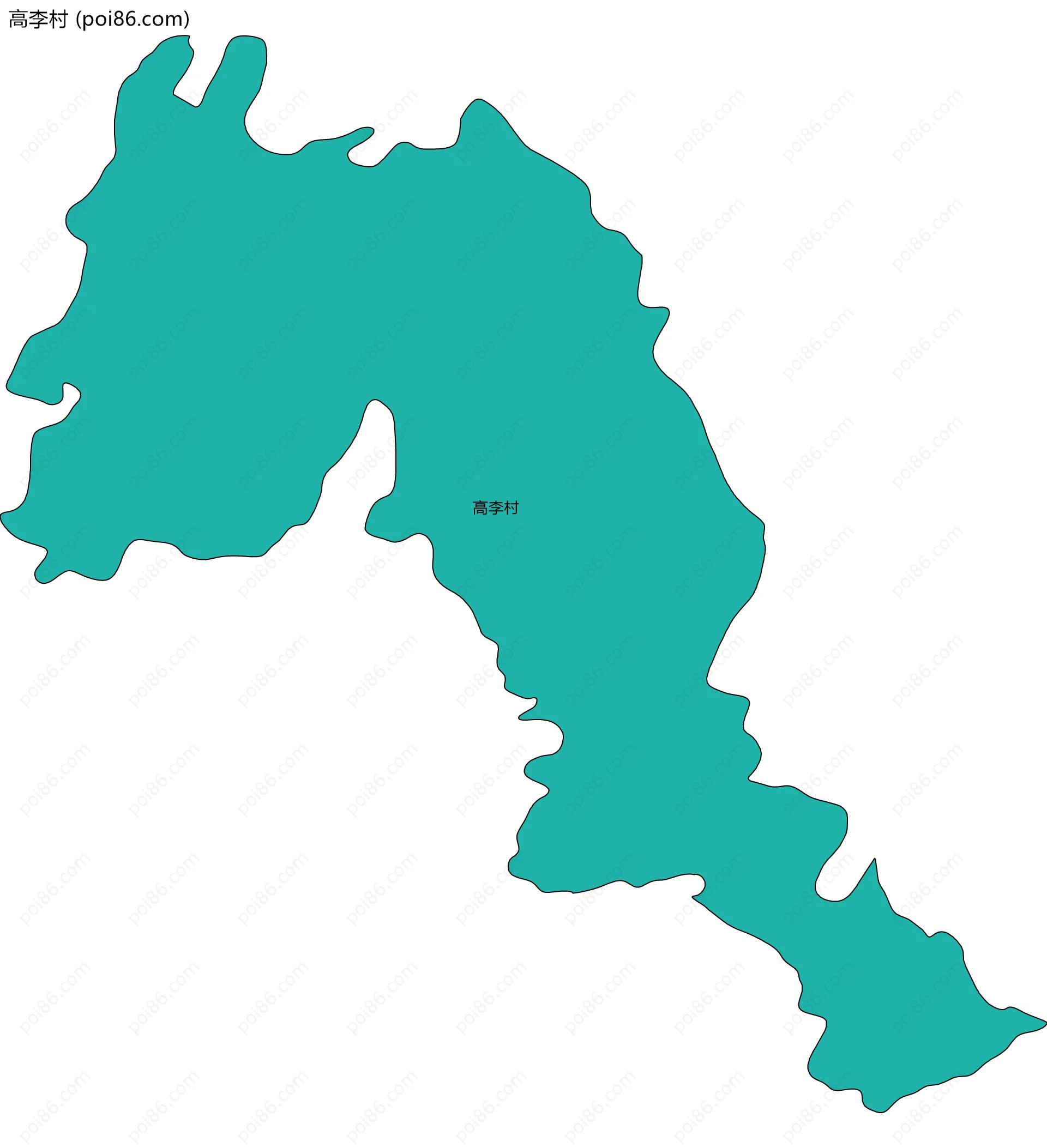 高李村边界地图