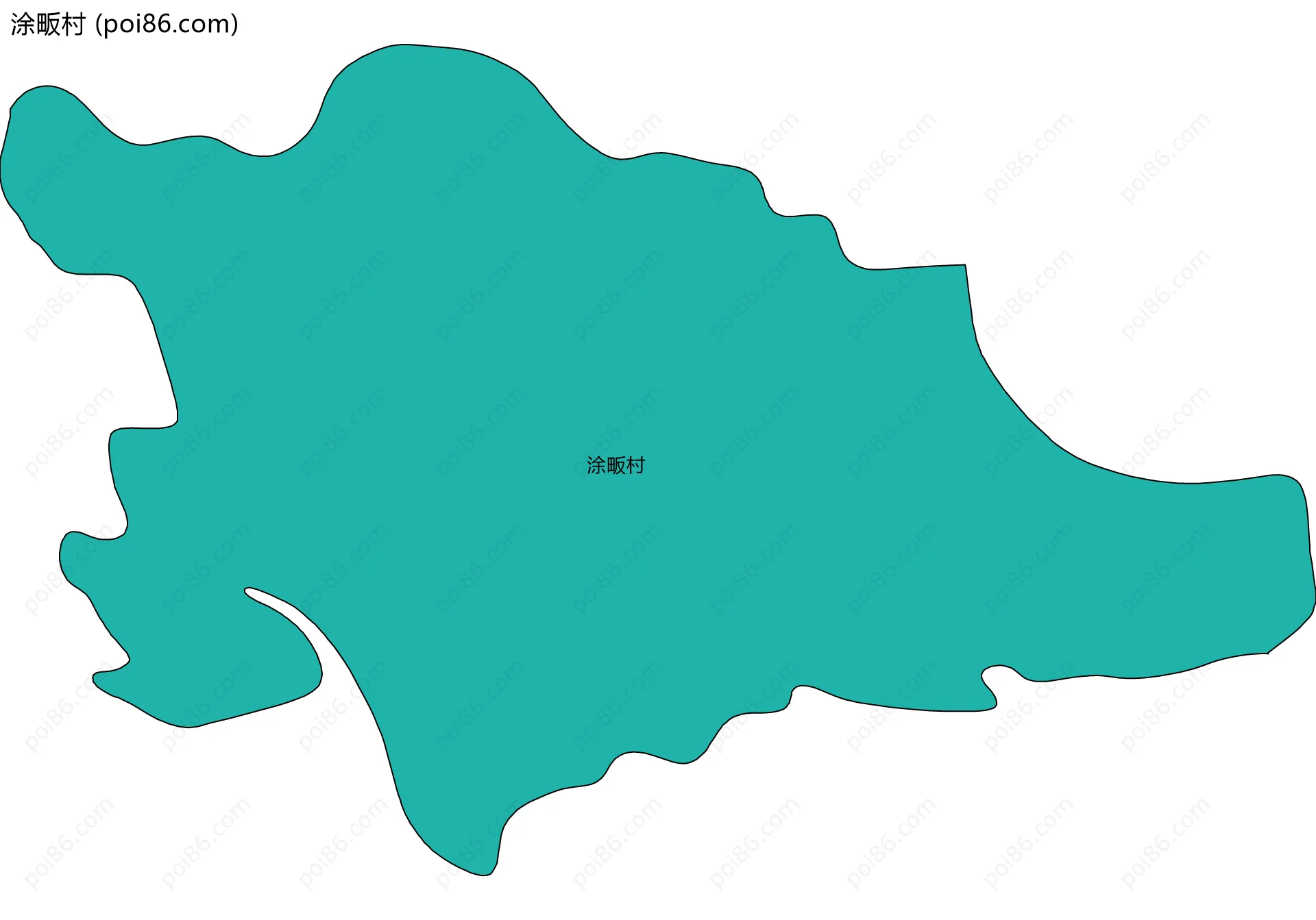 涂畈村边界地图
