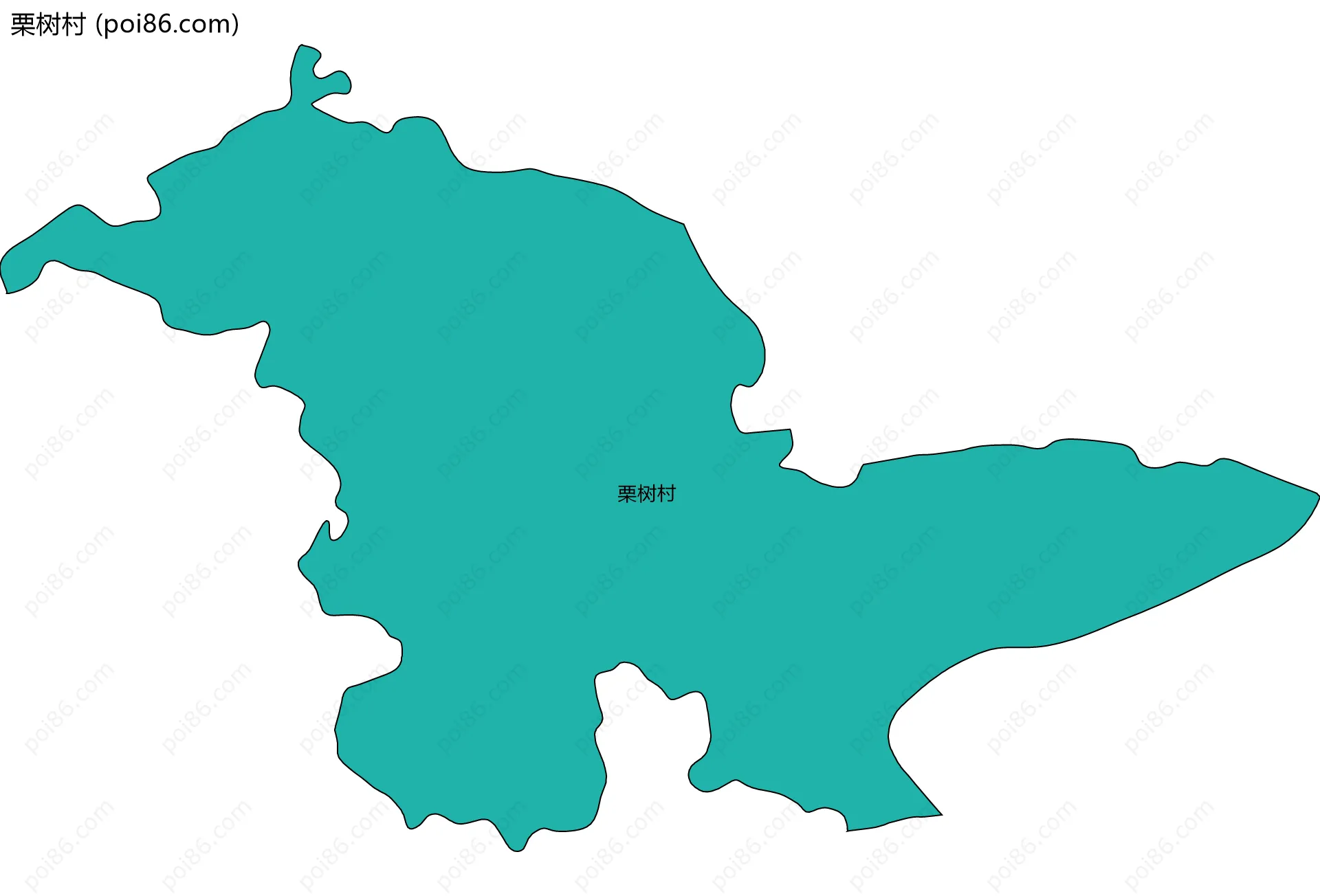 栗树村边界地图