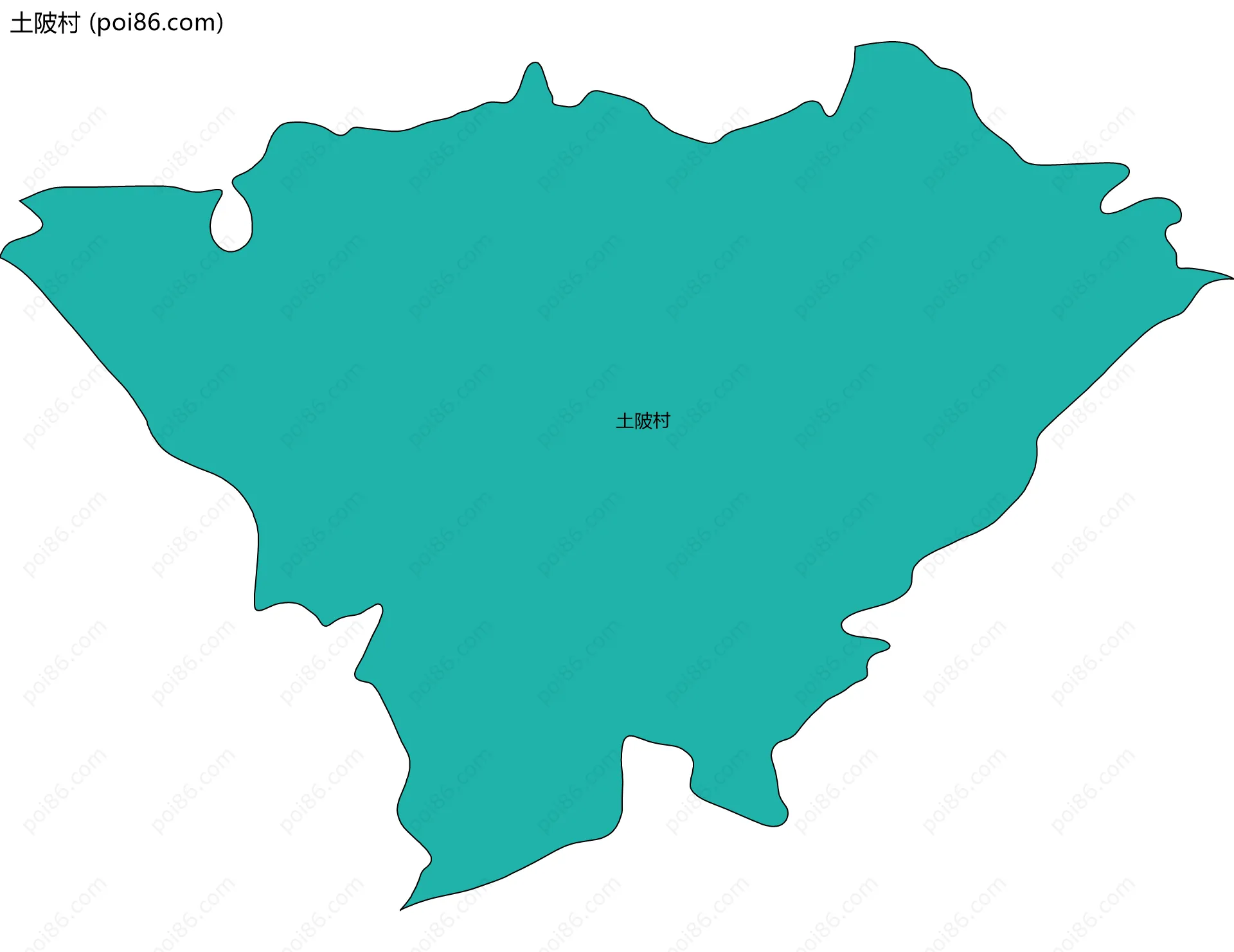 土陂村边界地图