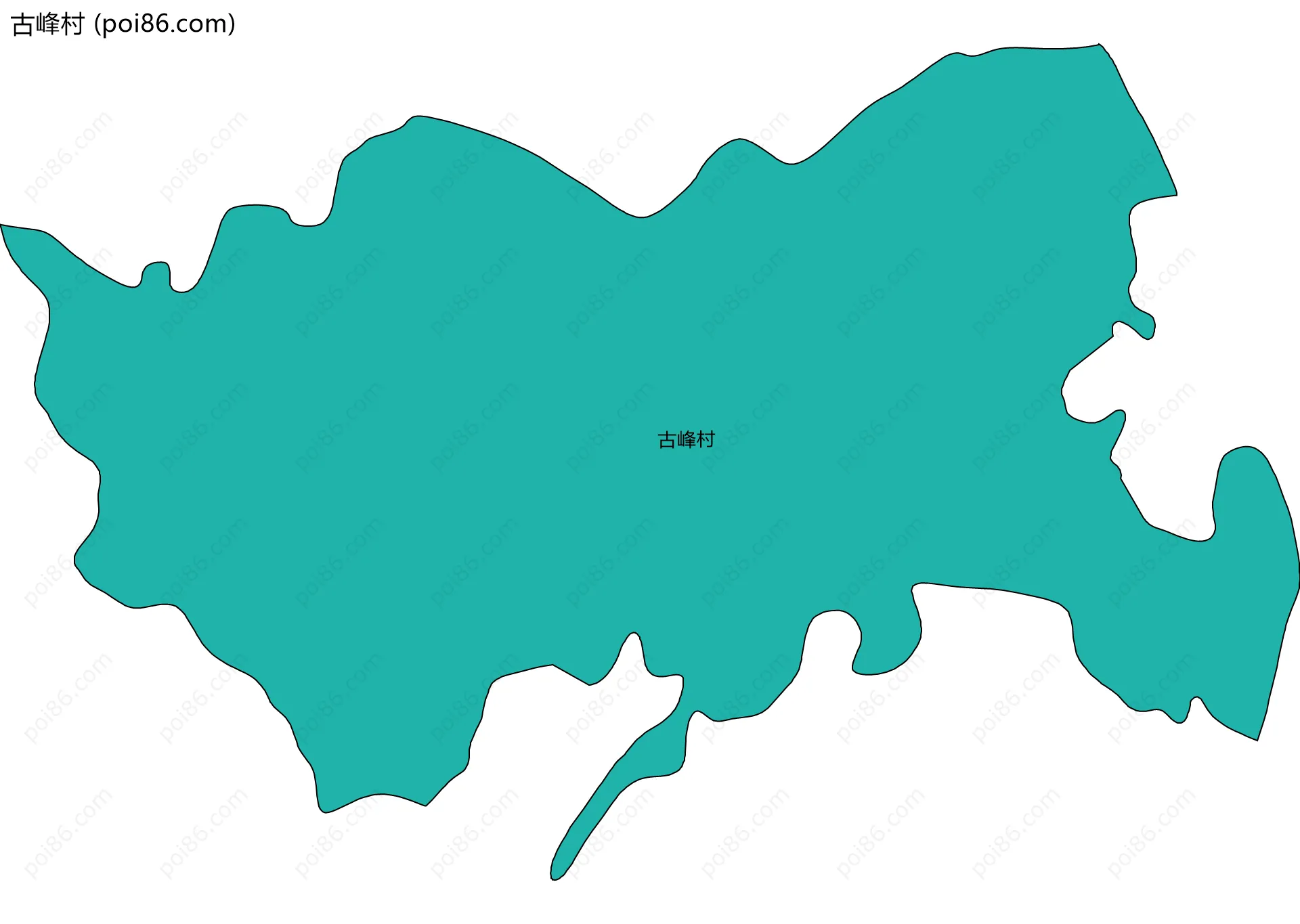 古峰村边界地图