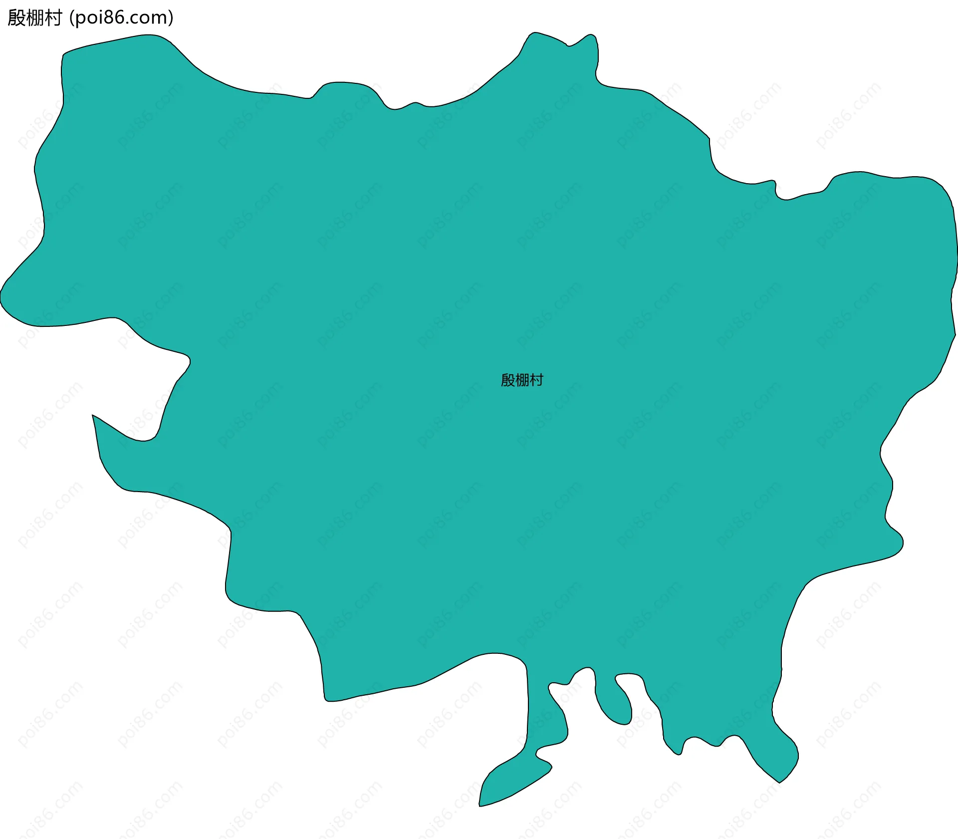 殷棚村边界地图