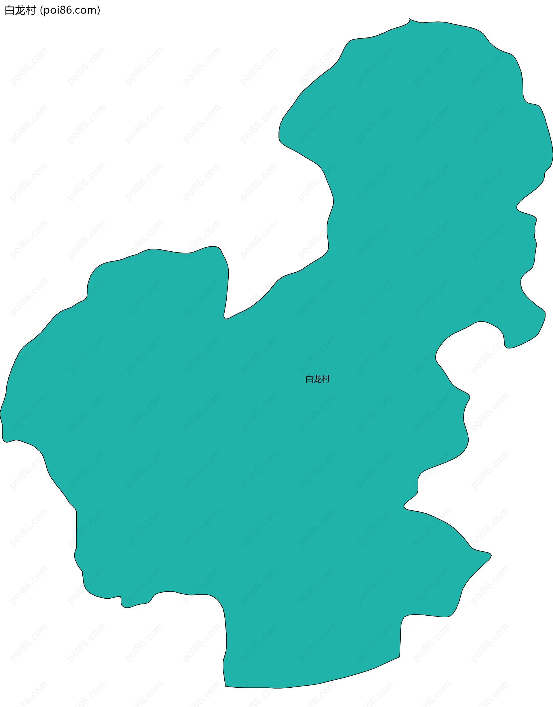 白龙村边界地图