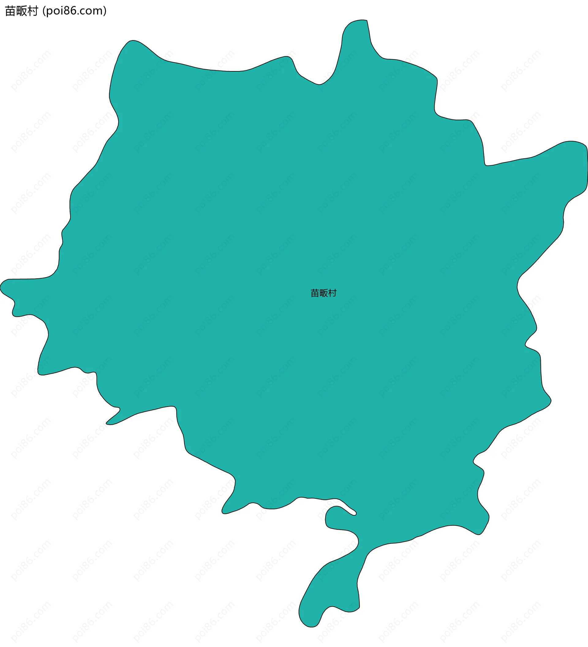 苗畈村边界地图
