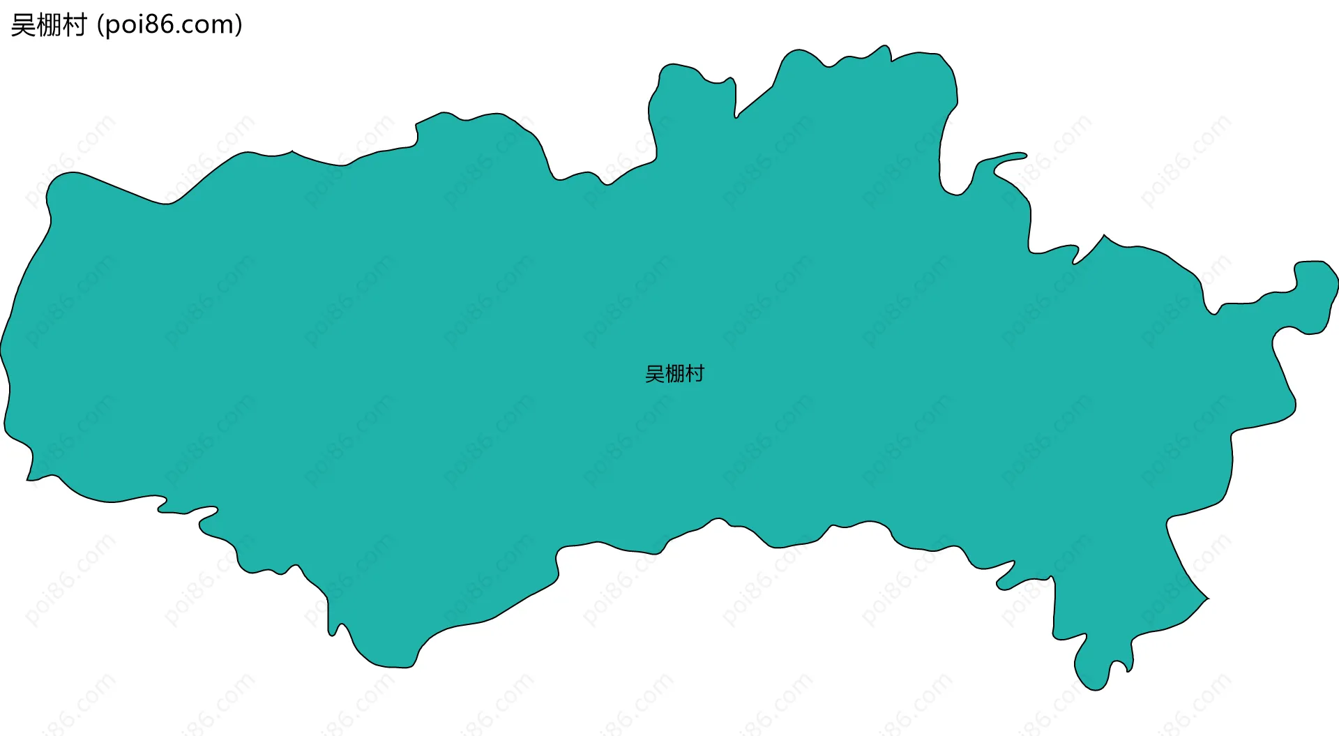 吴棚村边界地图