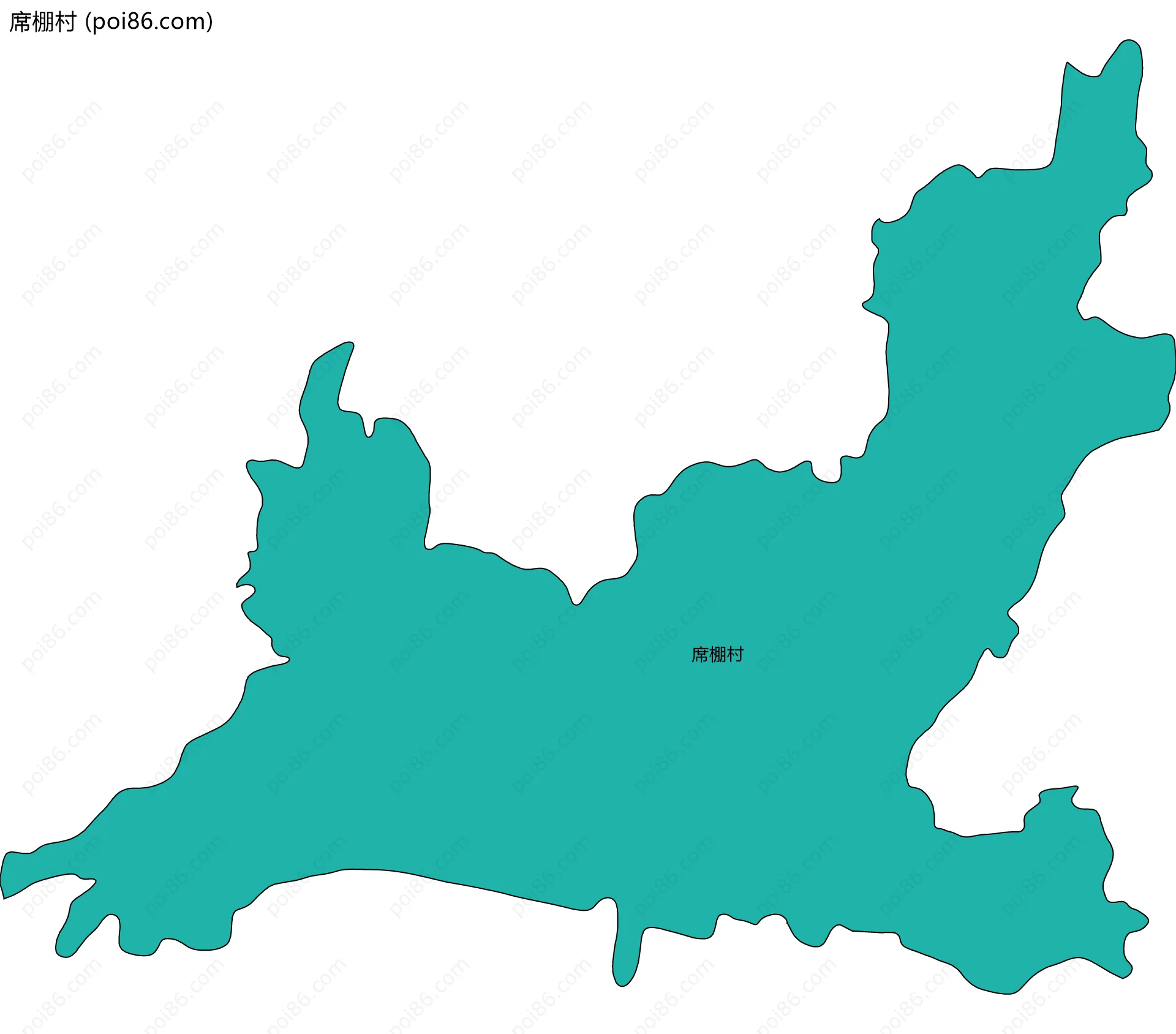 席棚村边界地图