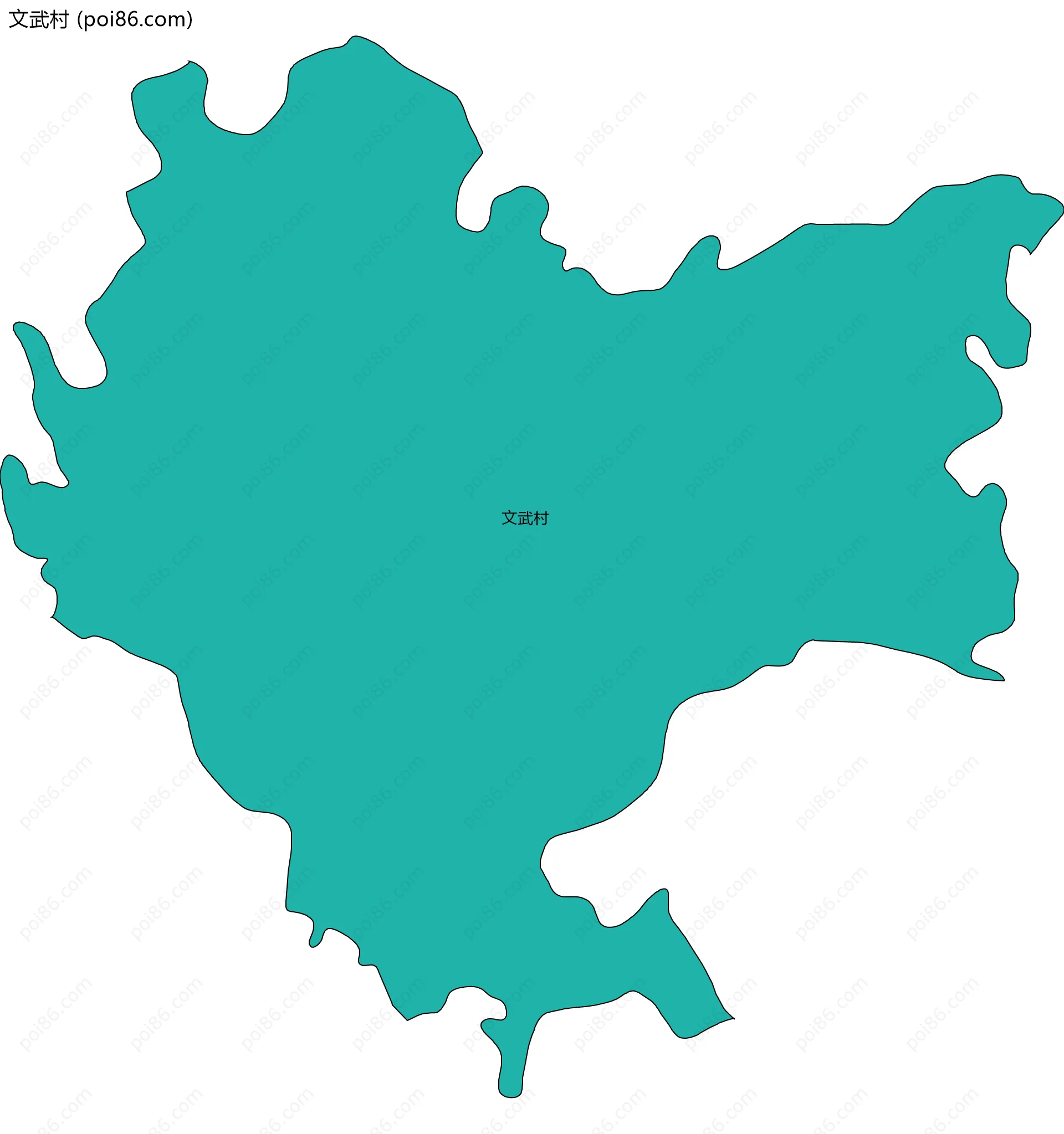文武村边界地图