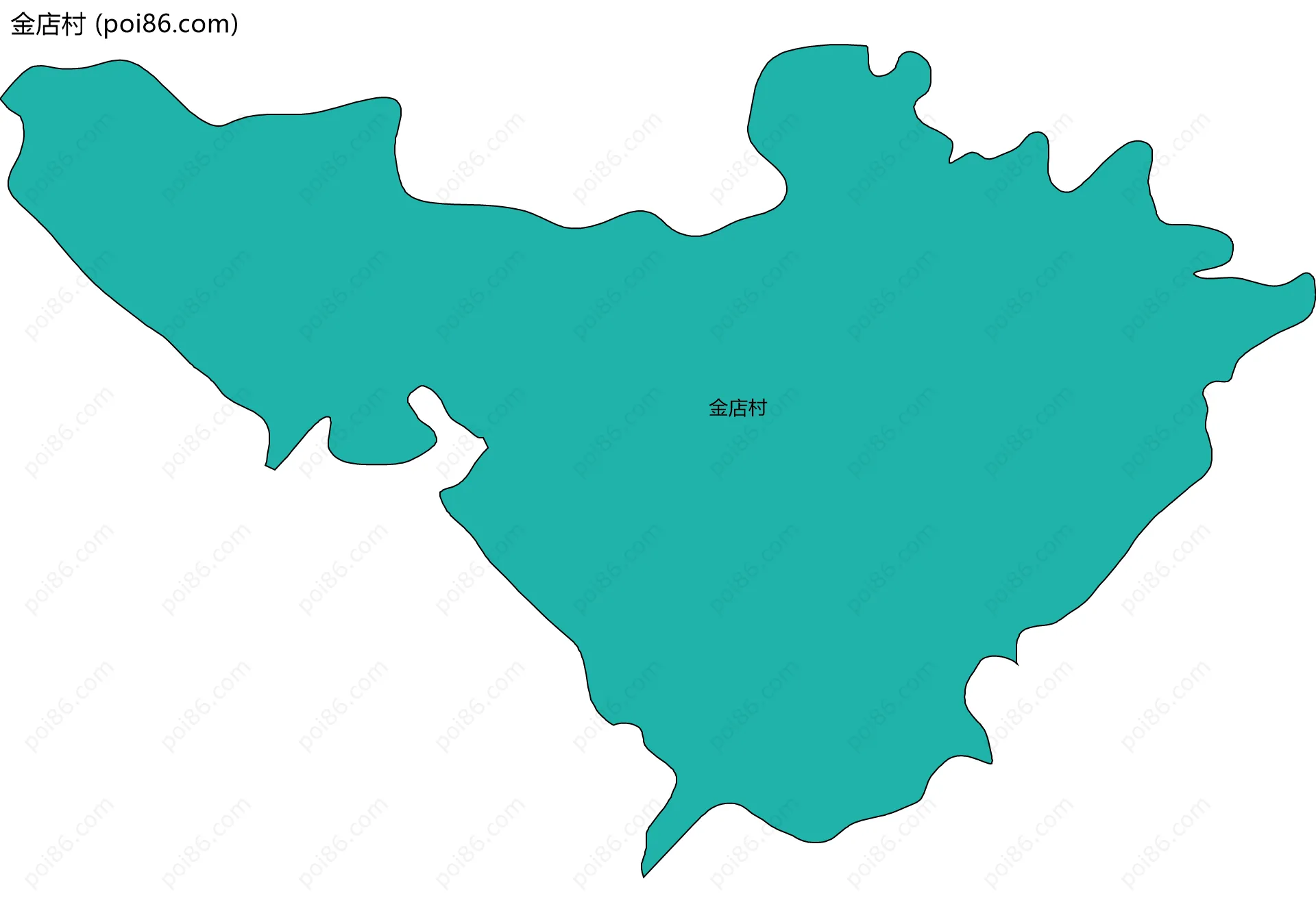 金店村边界地图