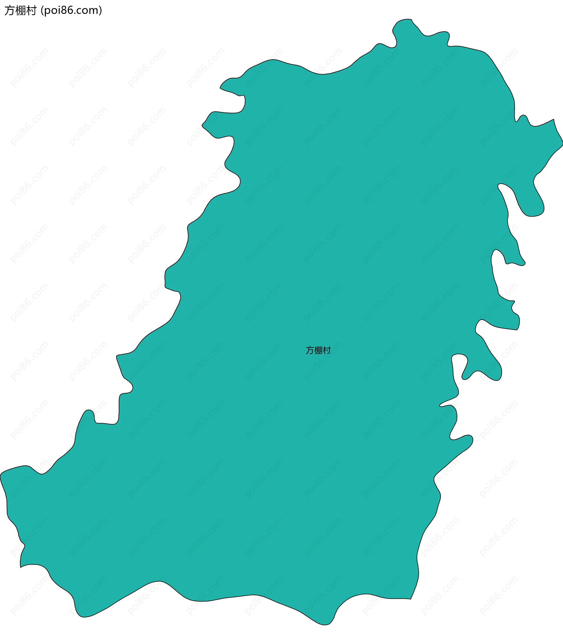 方棚村边界地图