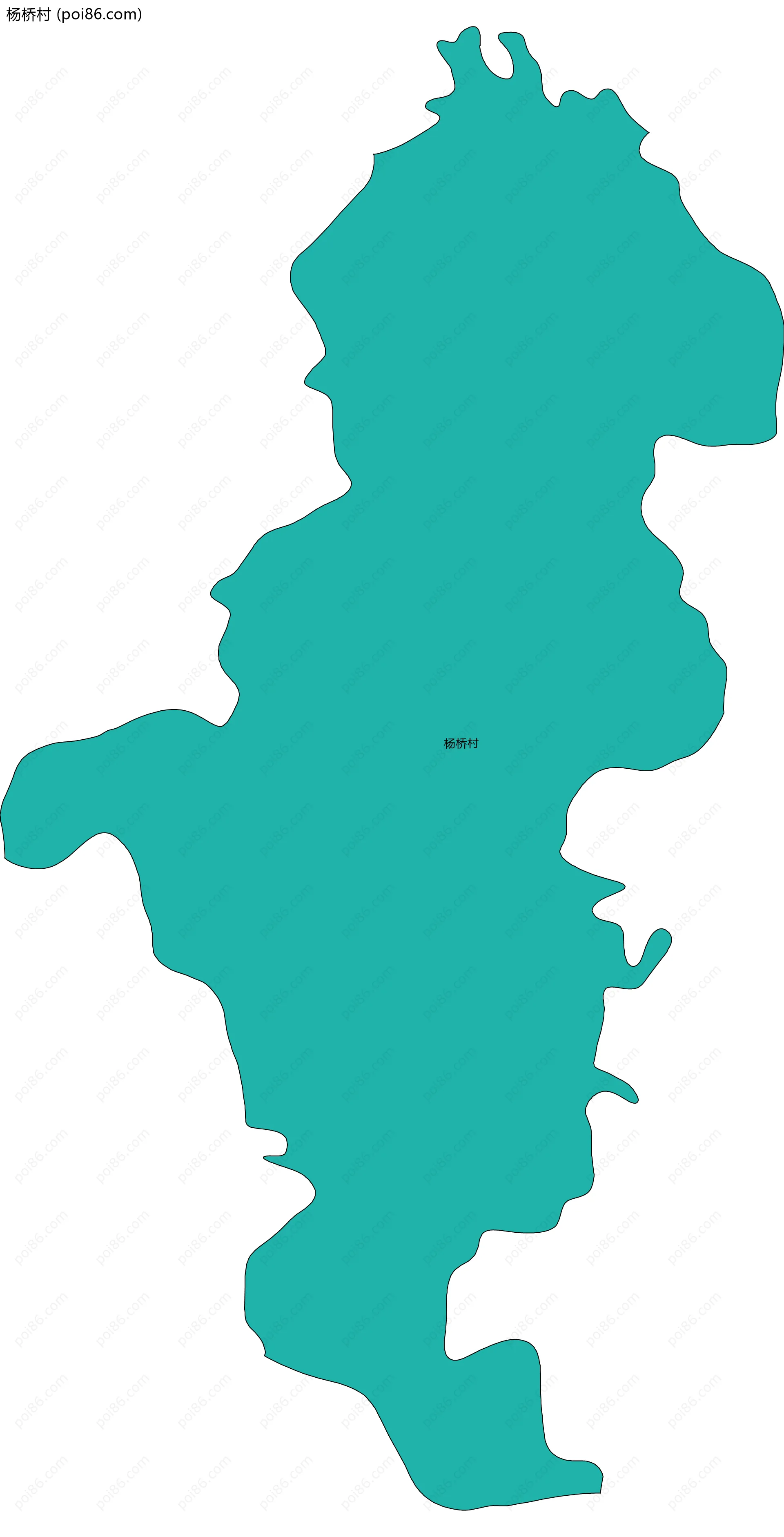 杨桥村边界地图