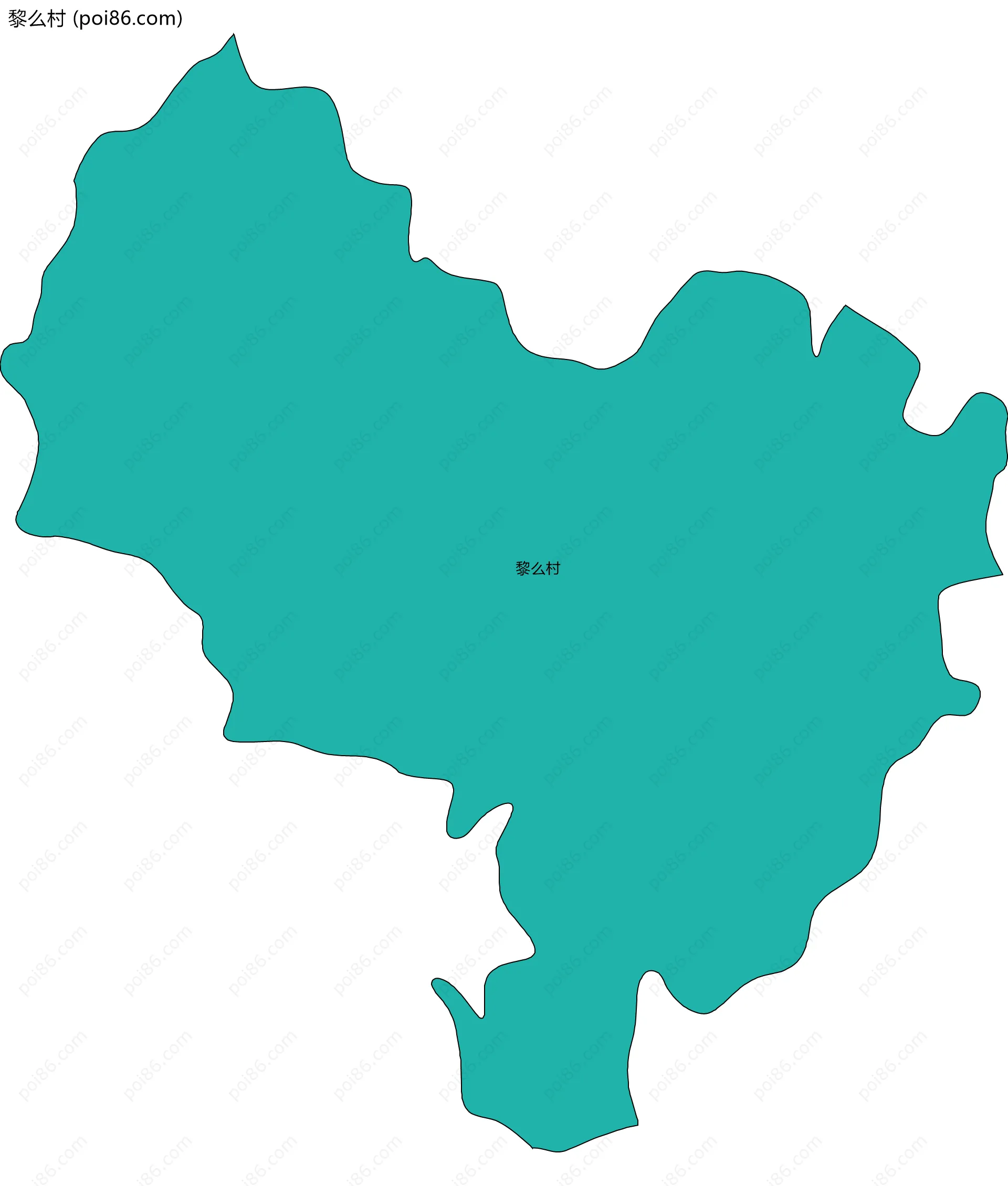 黎么村边界地图