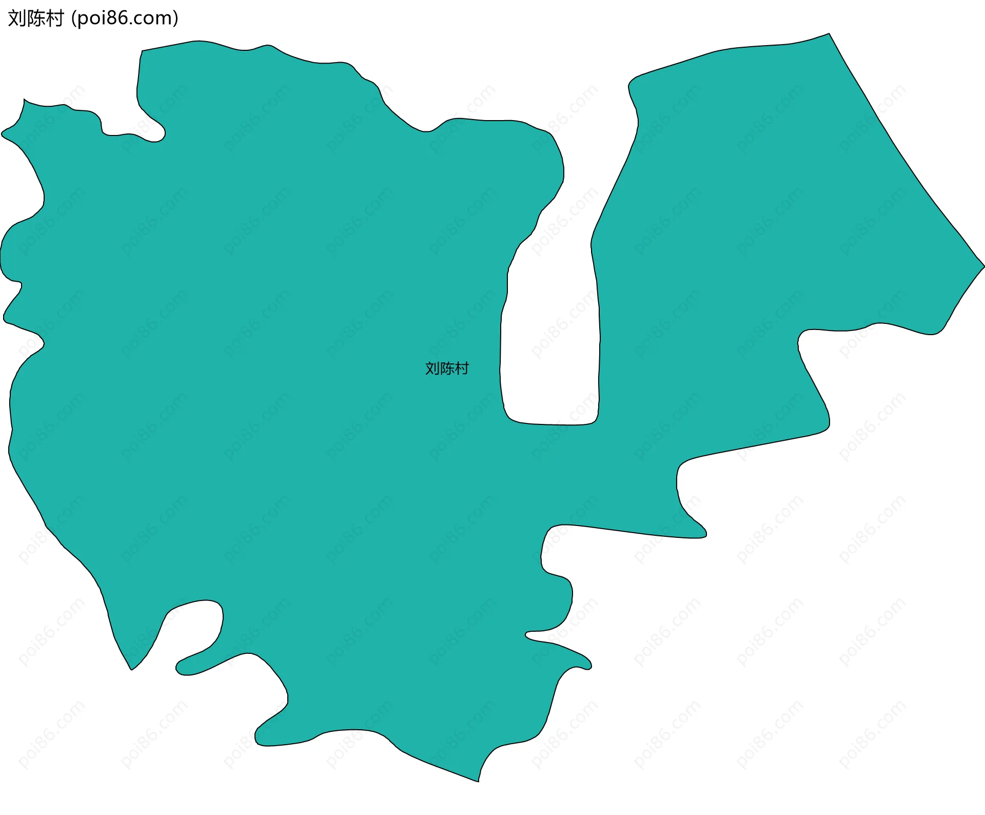 刘陈村边界地图