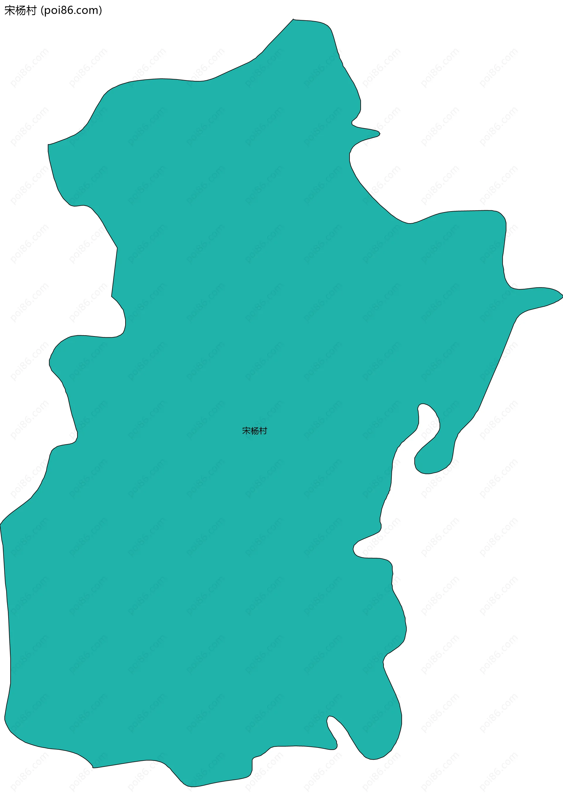 宋杨村边界地图