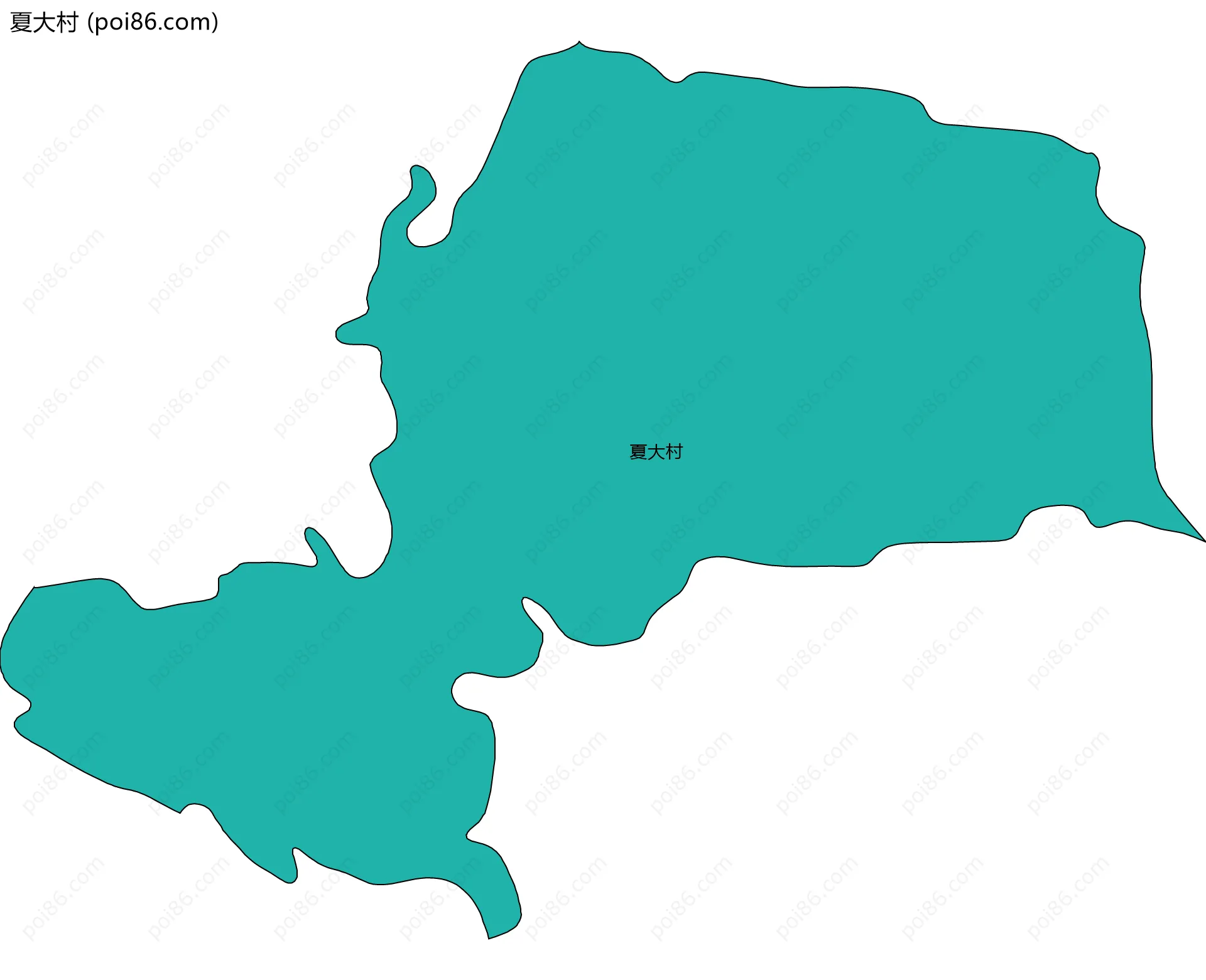 夏大村边界地图