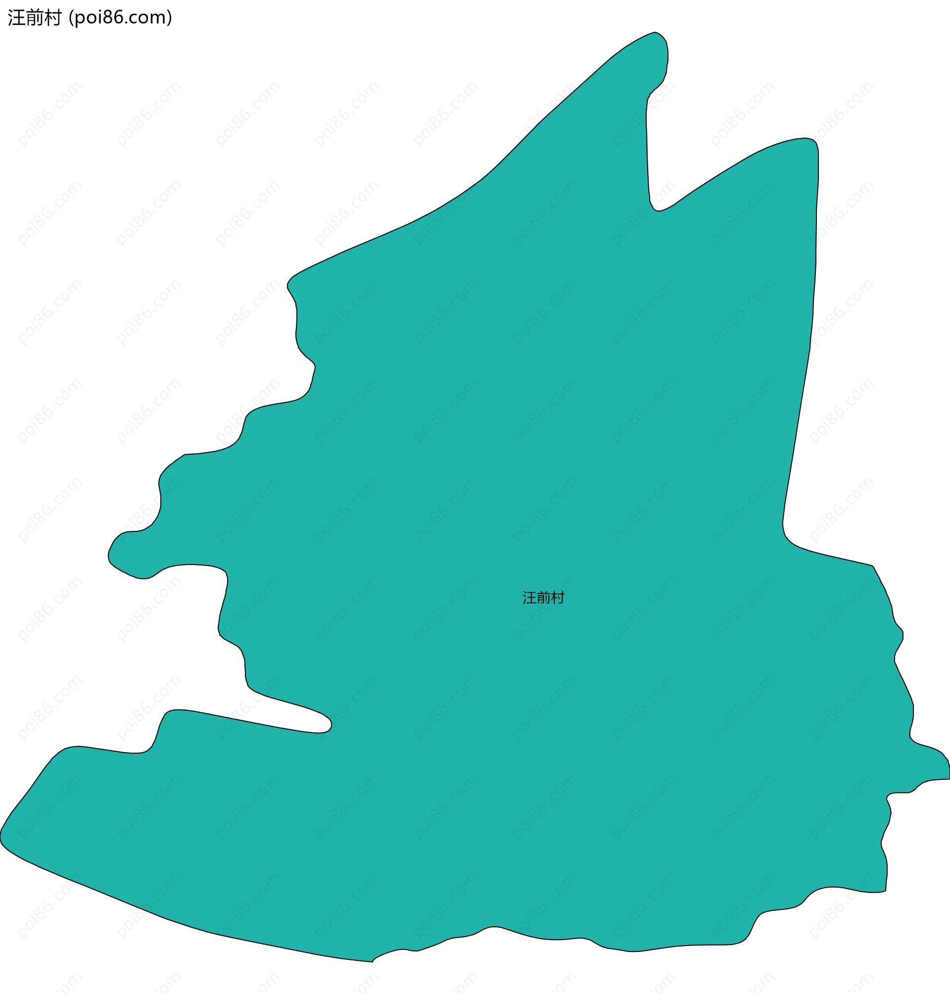 汪前村边界地图