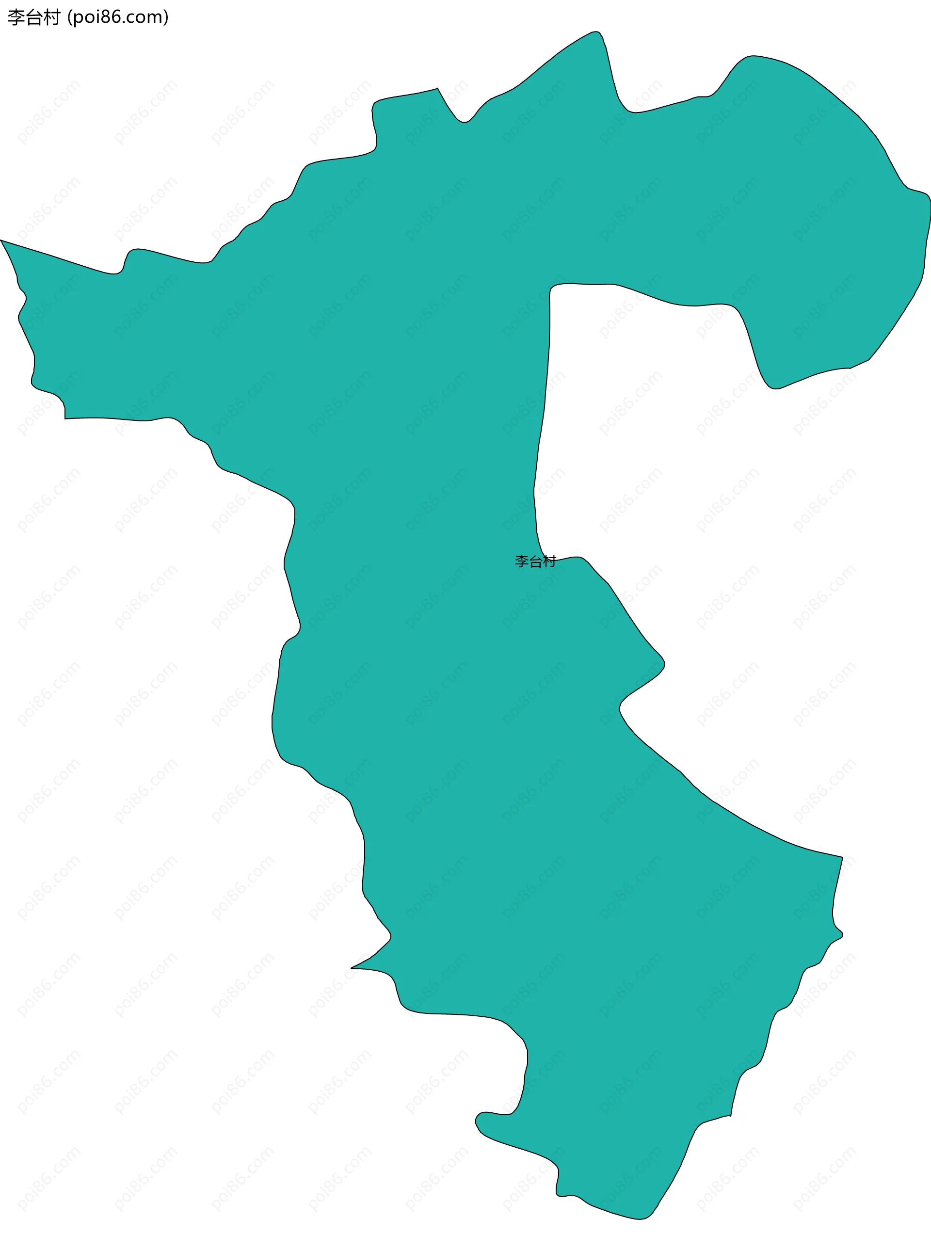 李台村边界地图