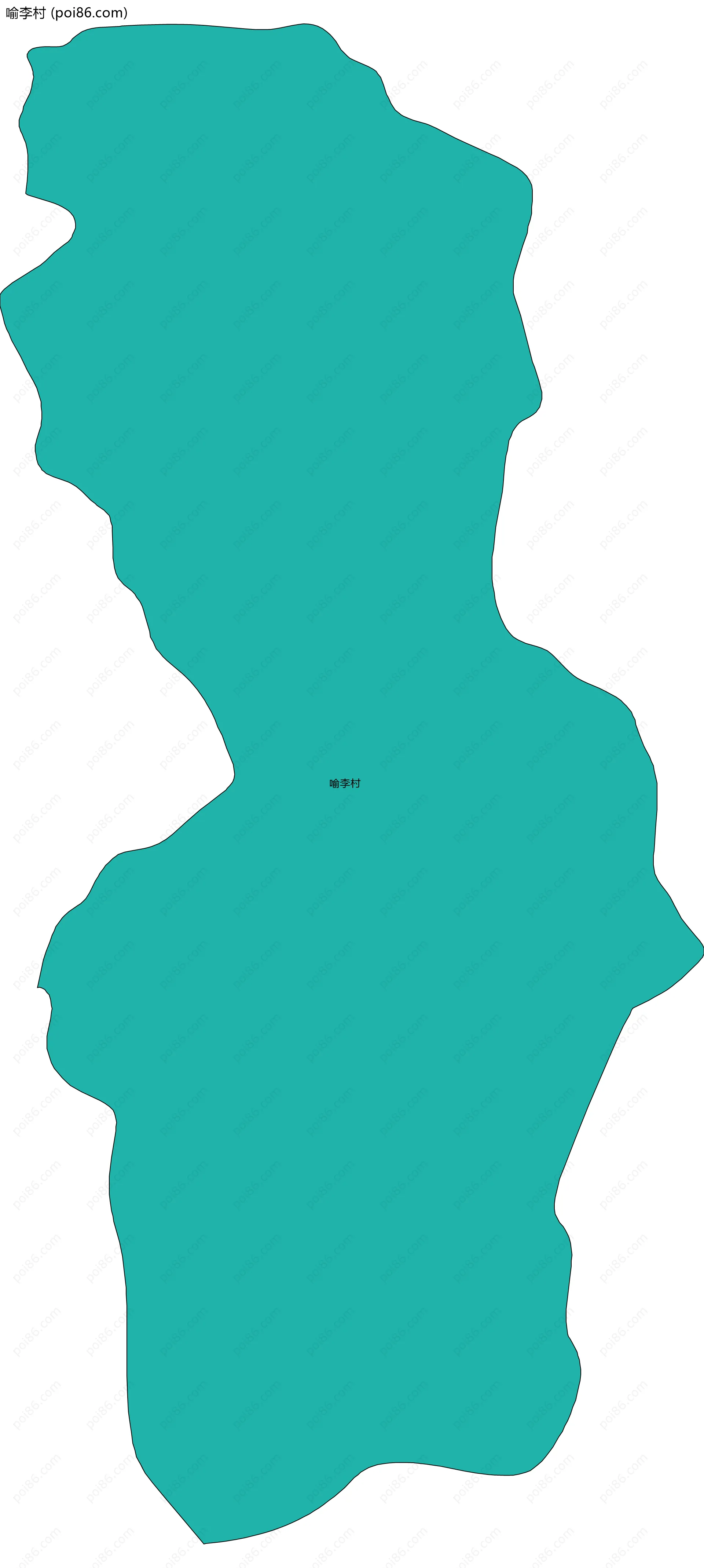 喻李村边界地图