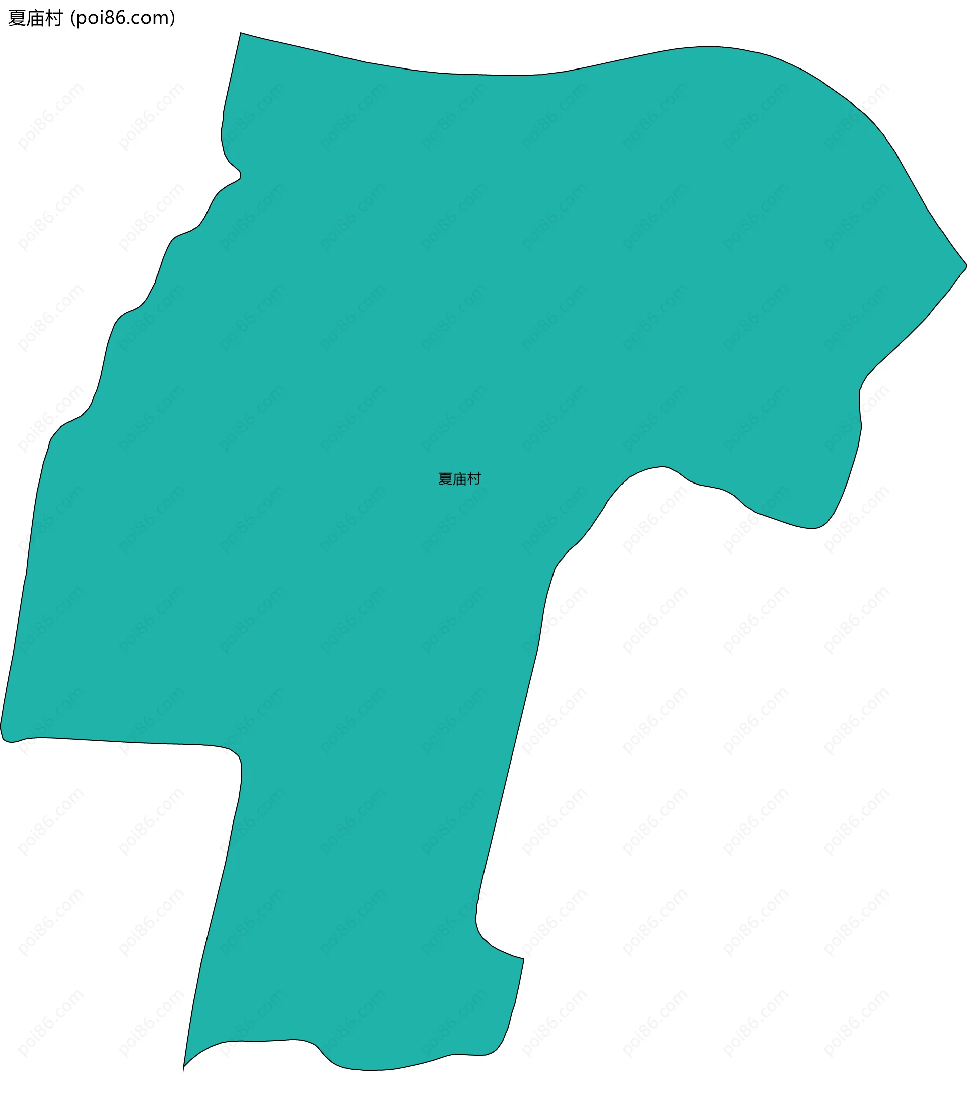 夏庙村边界地图