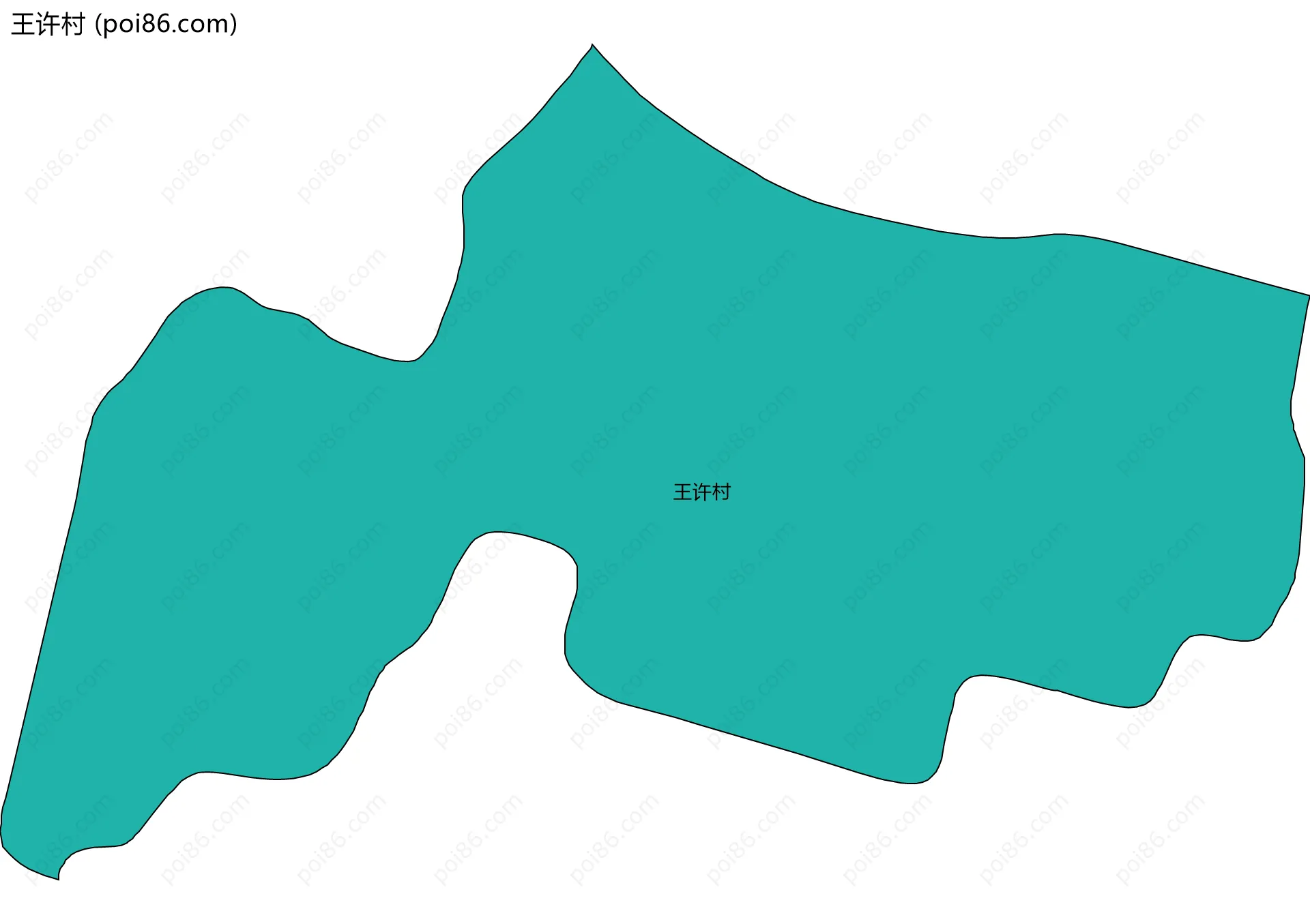 王许村边界地图
