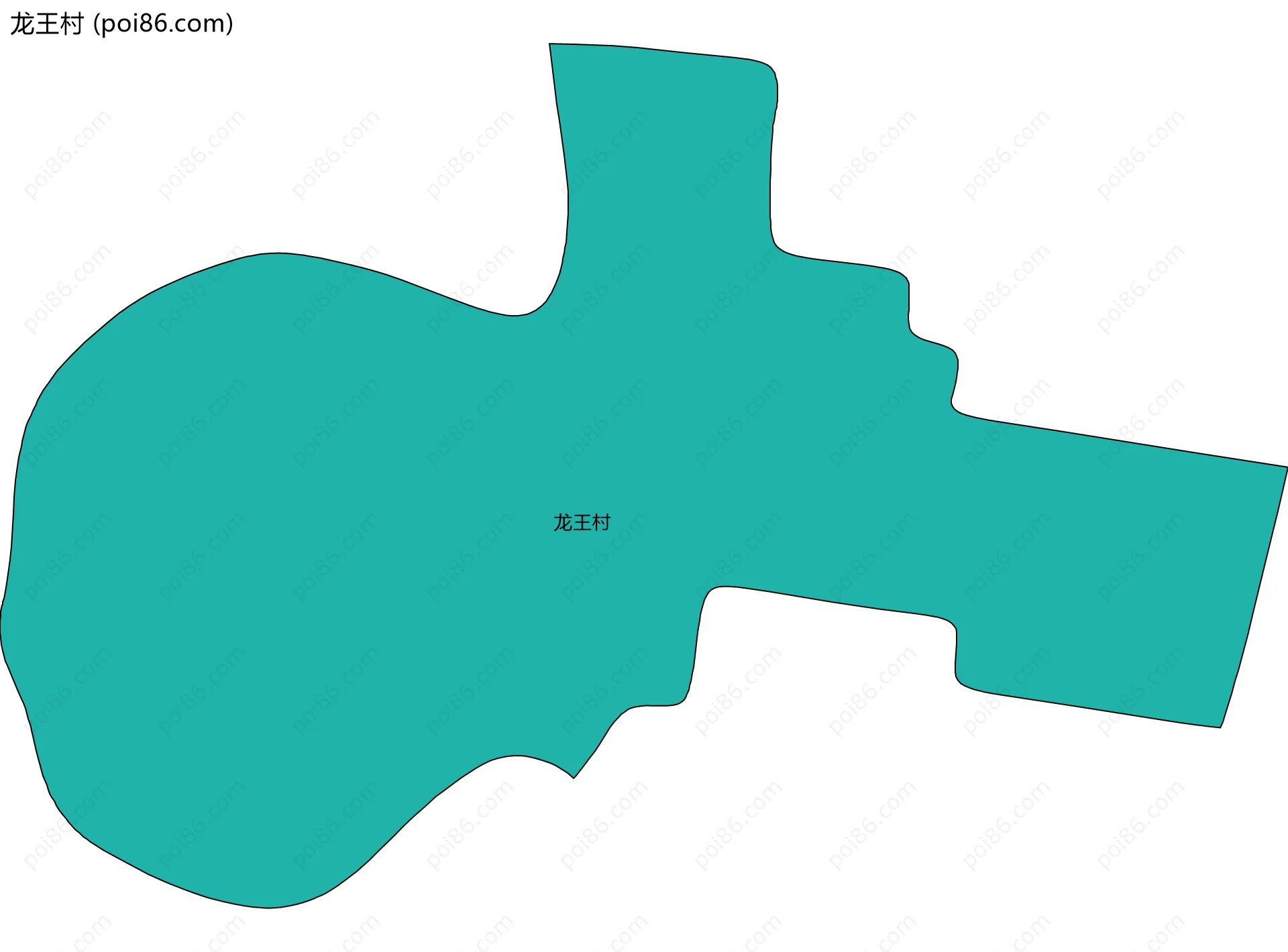 龙王村边界地图