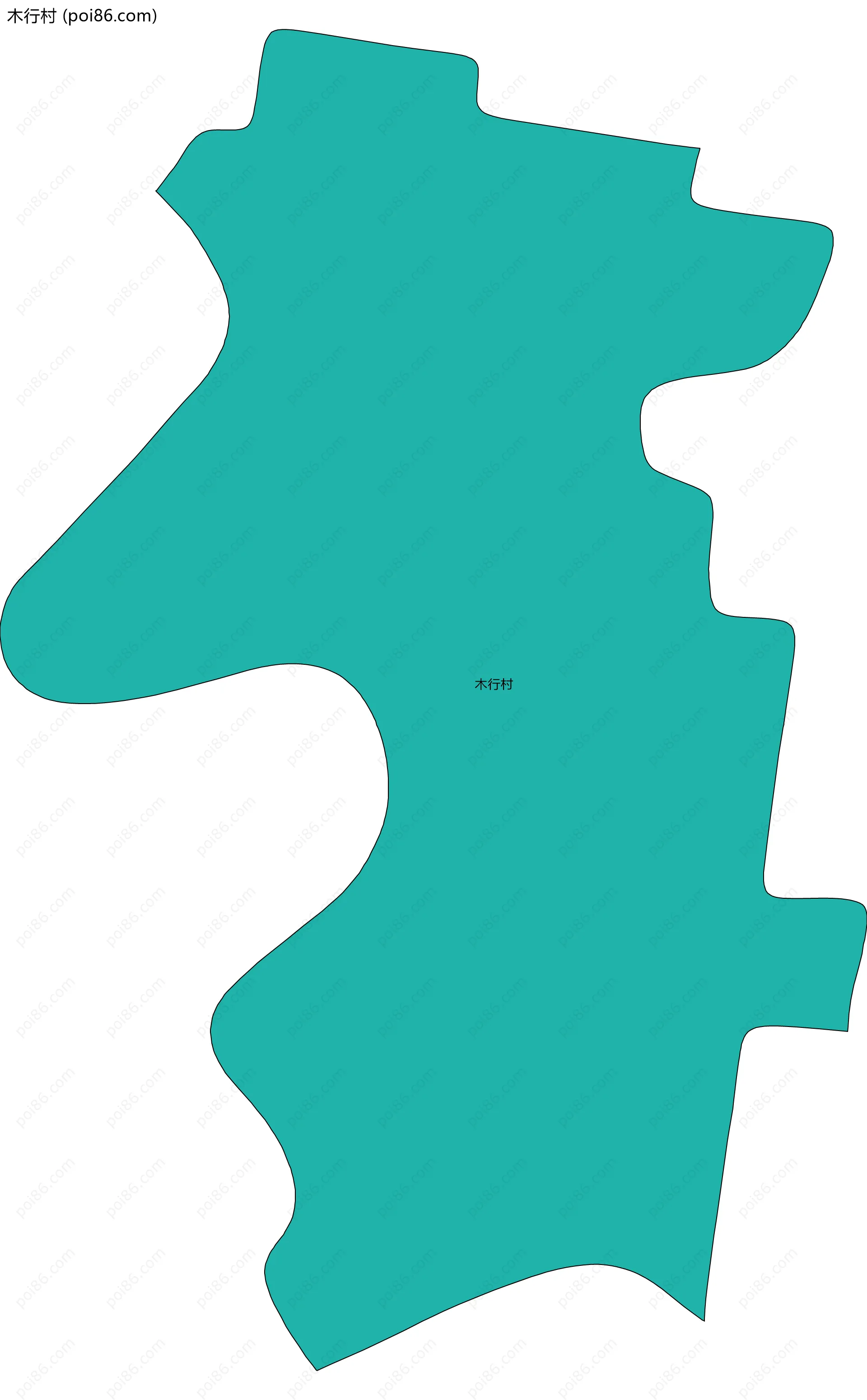 木行村边界地图