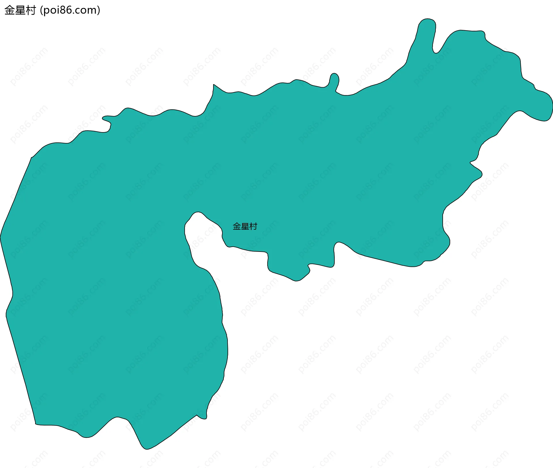 金星村边界地图