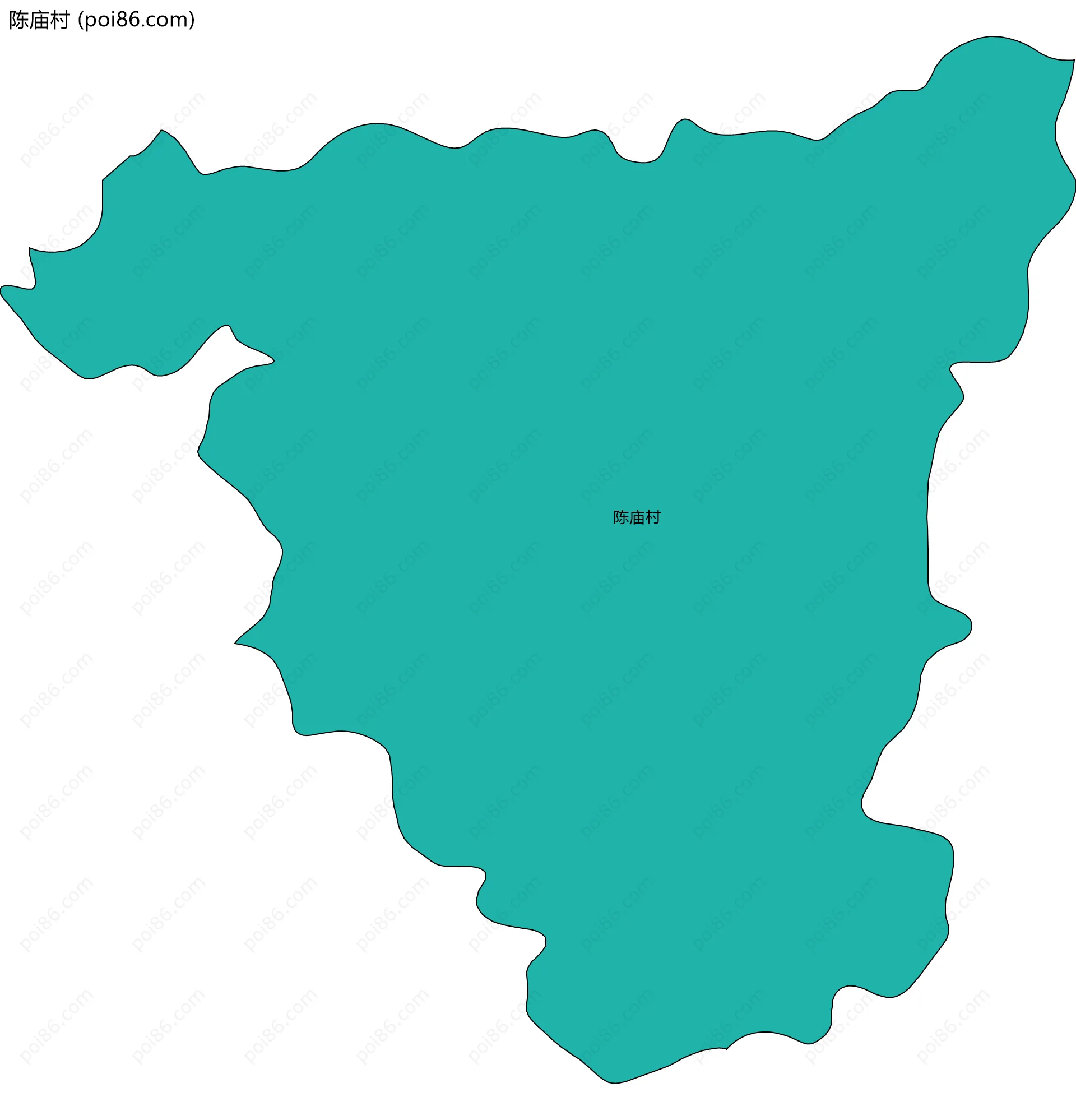 陈庙村边界地图