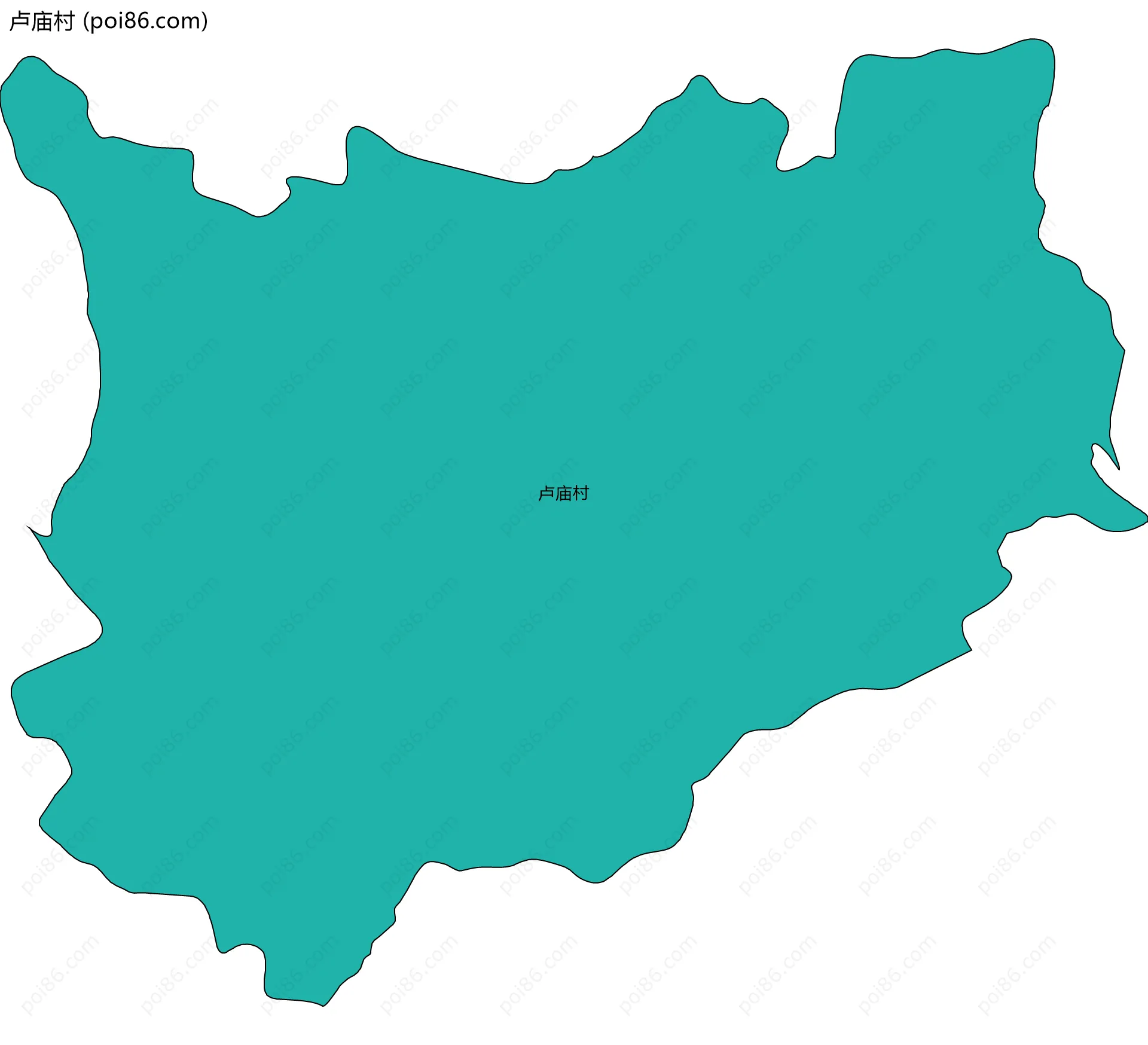 卢庙村边界地图