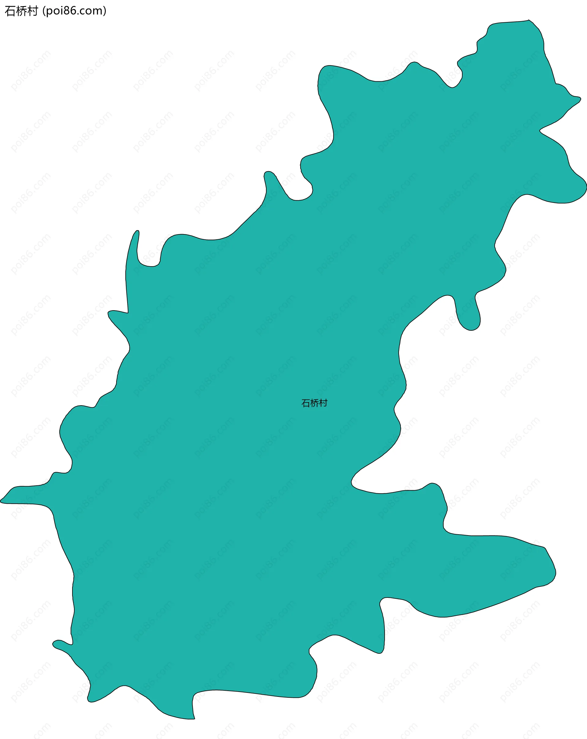 石桥村边界地图