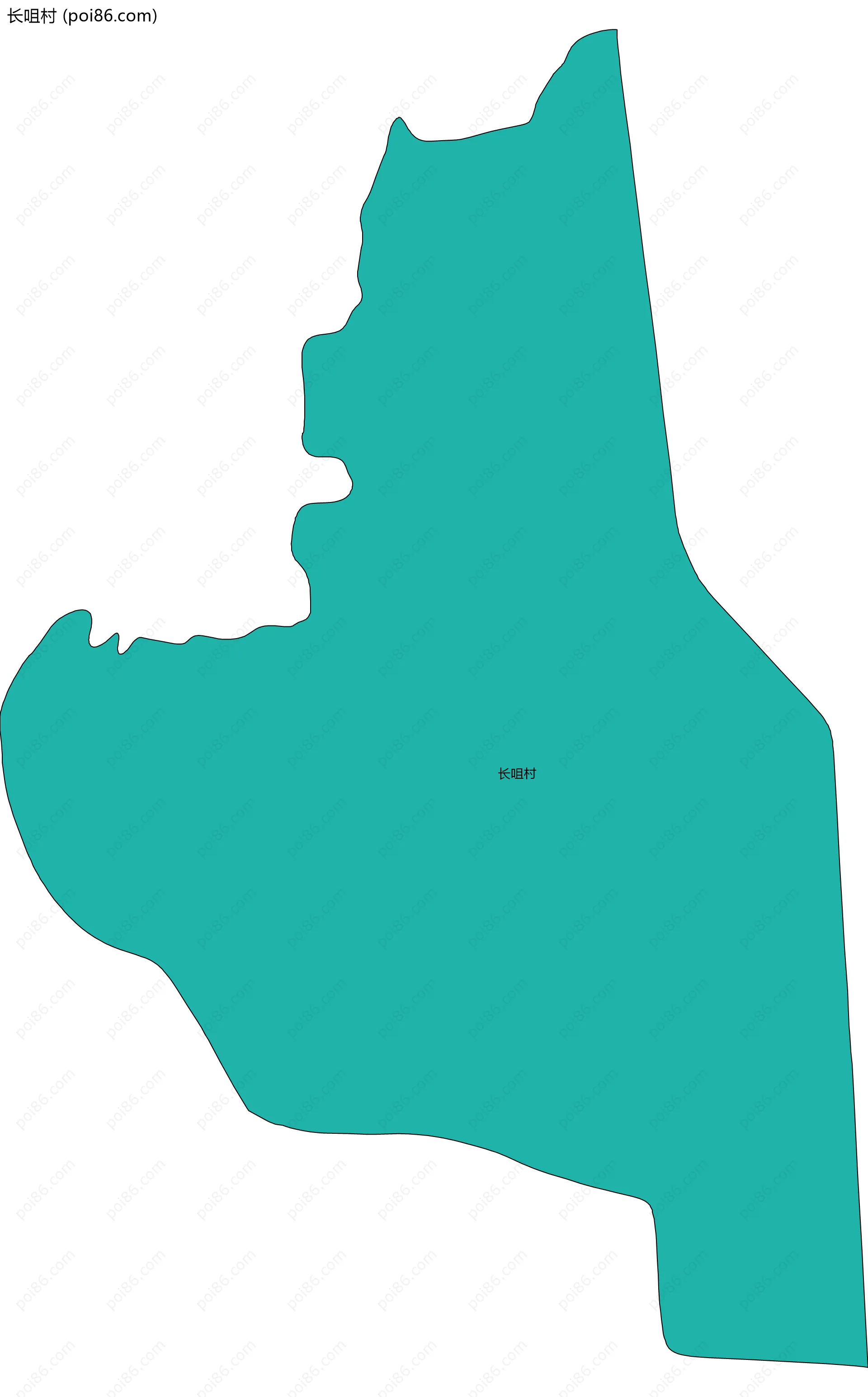 长咀村边界地图
