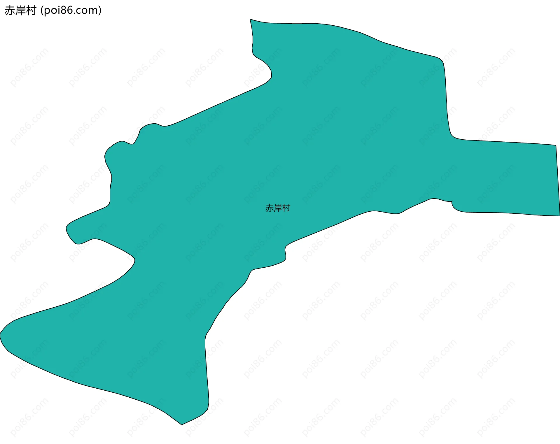 赤岸村边界地图