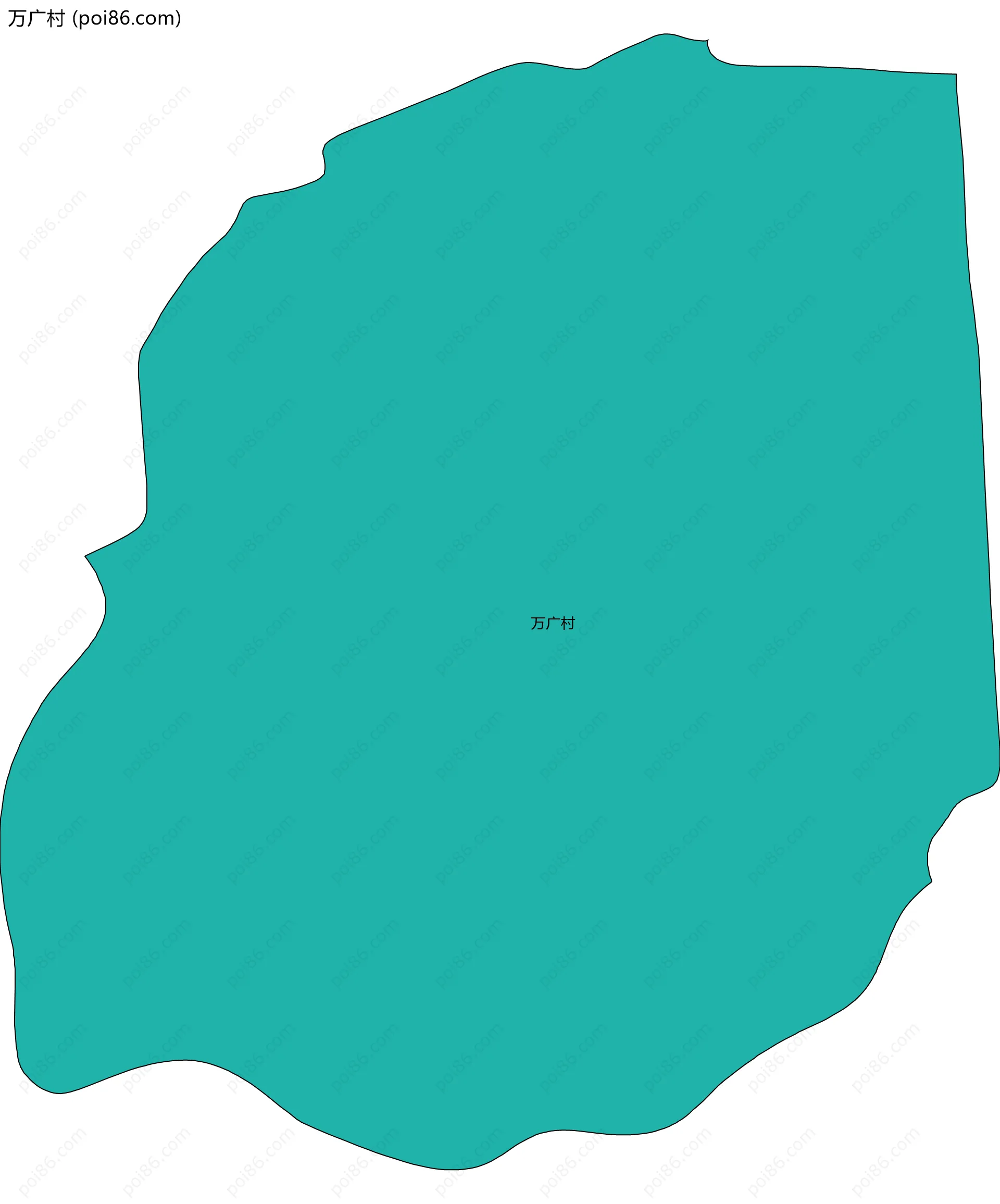 万广村边界地图