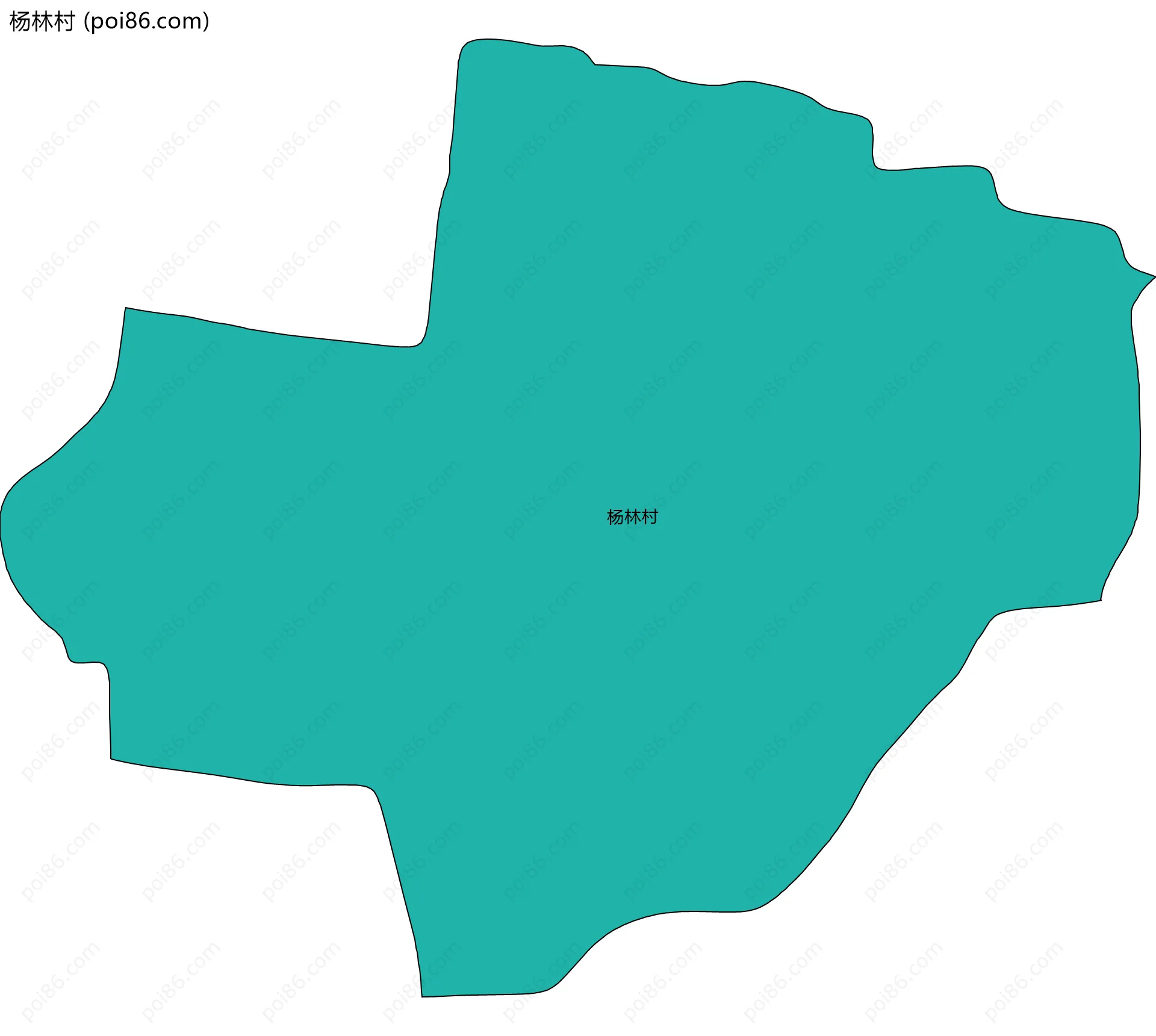 杨林村边界地图