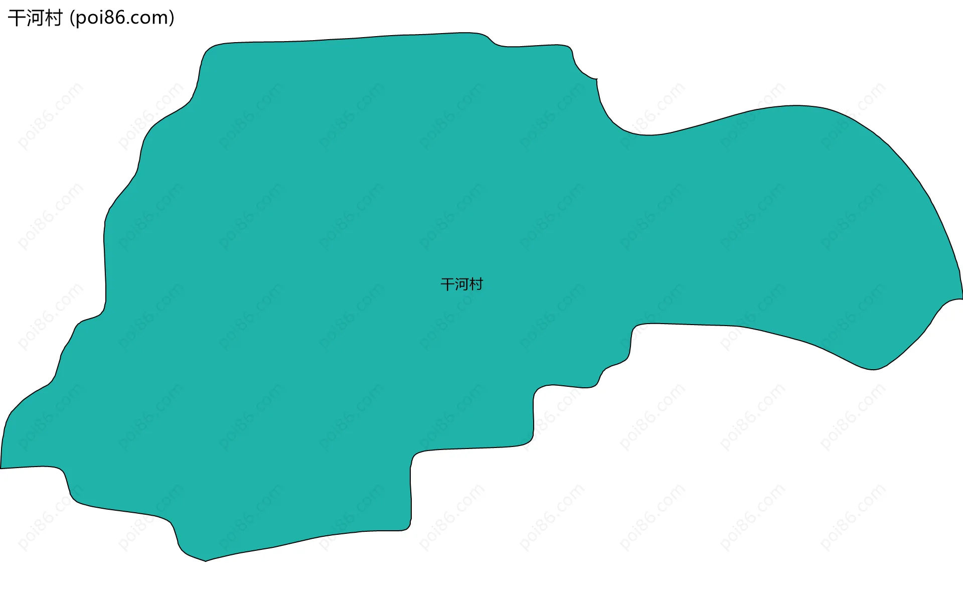 干河村边界地图