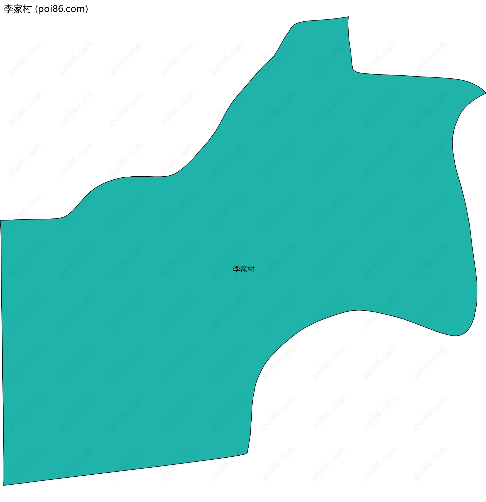 李家村边界地图