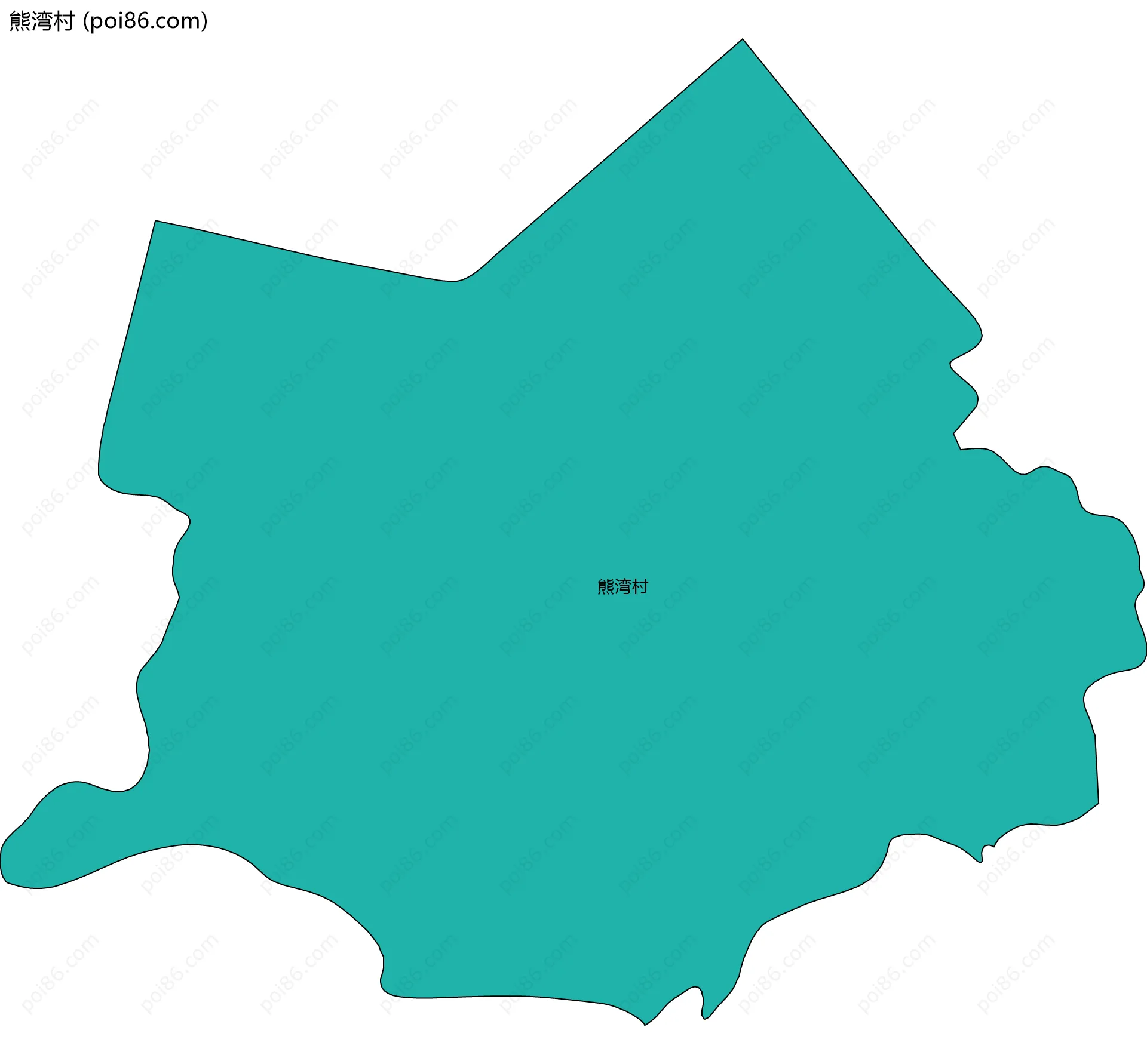 熊湾村边界地图