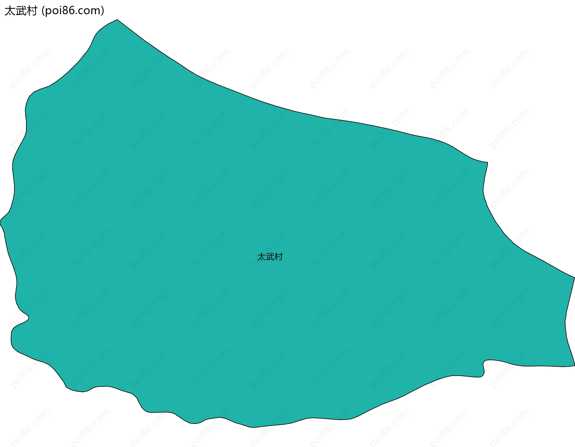 太武村边界地图
