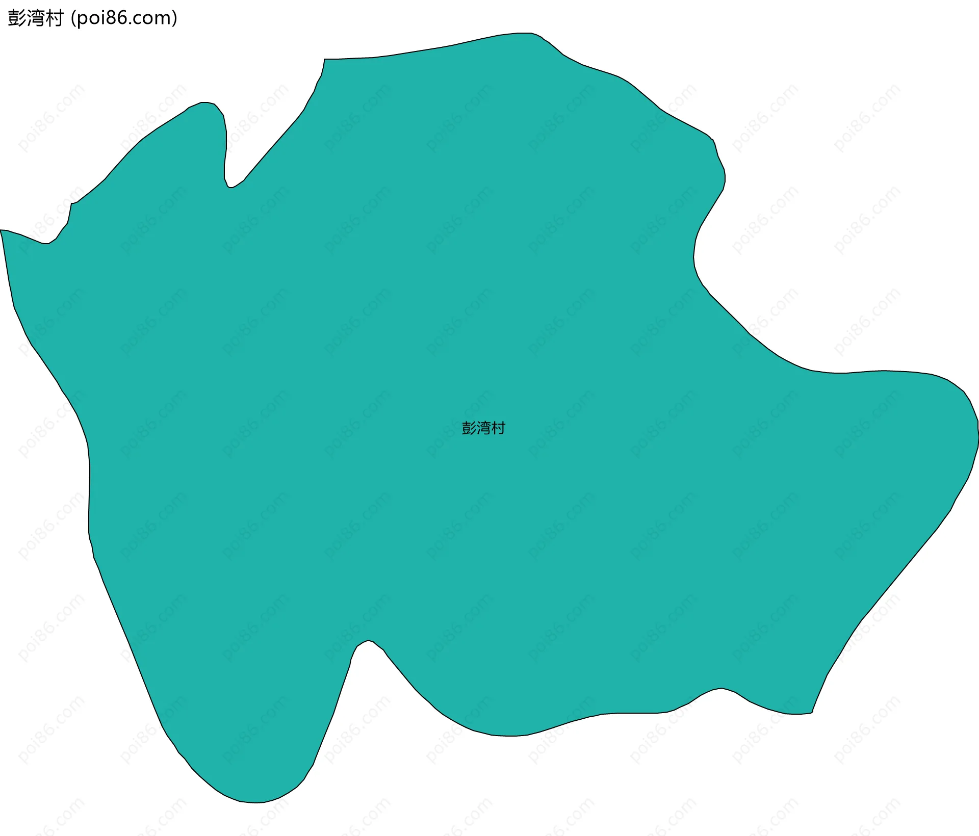 彭湾村边界地图