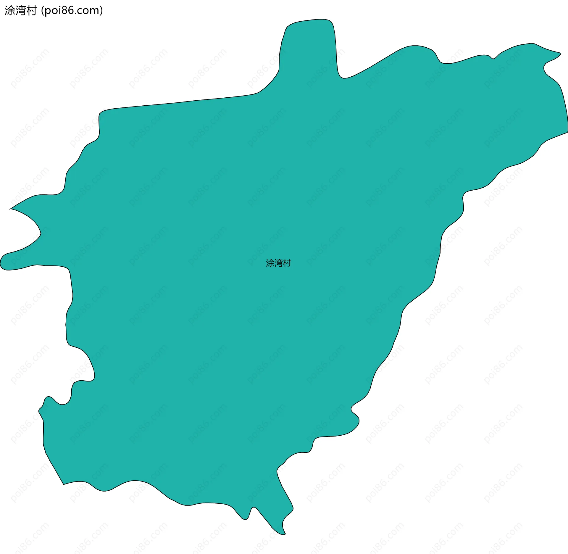 涂湾村边界地图