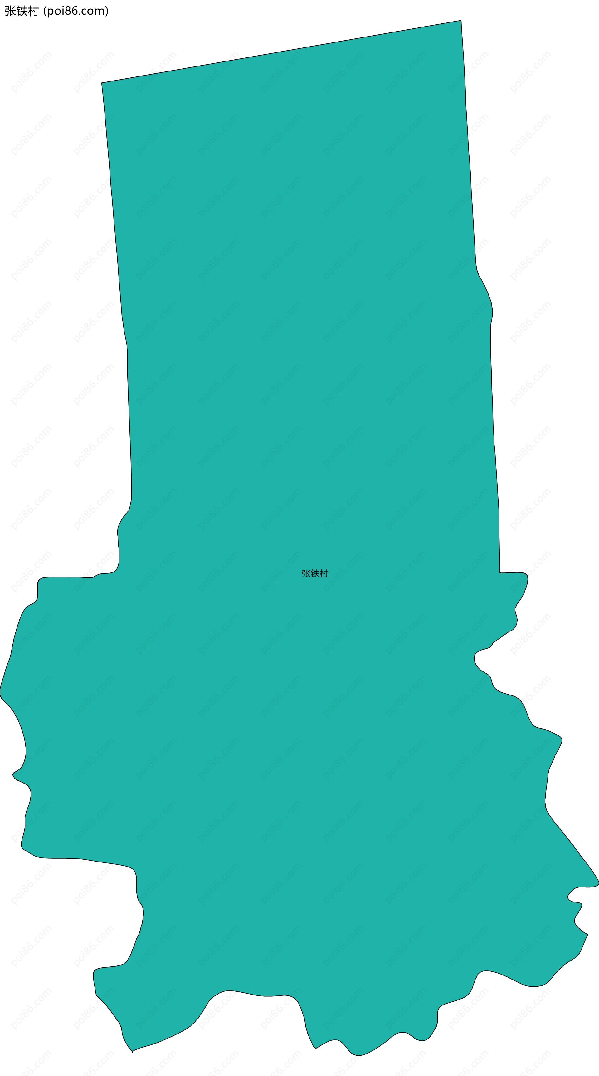 张铁村边界地图