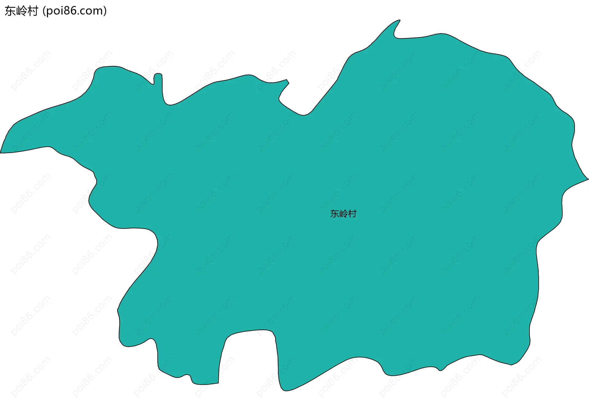 东岭村边界地图