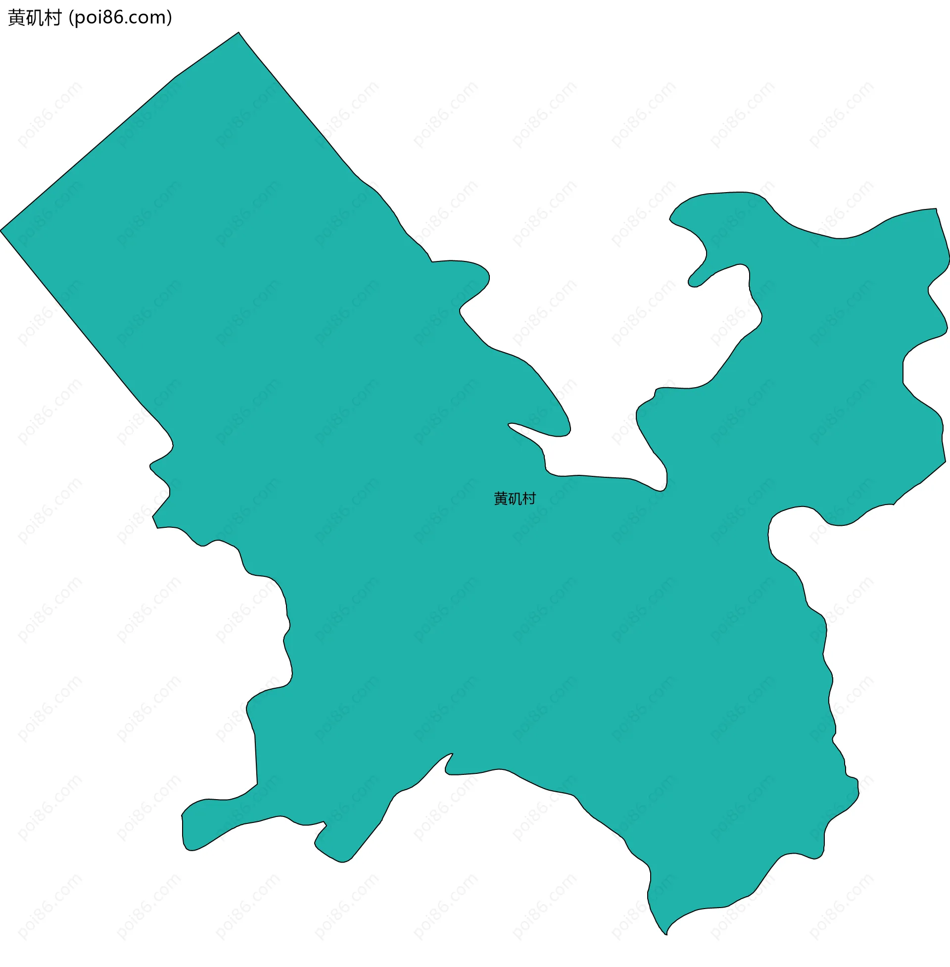 黄矶村边界地图