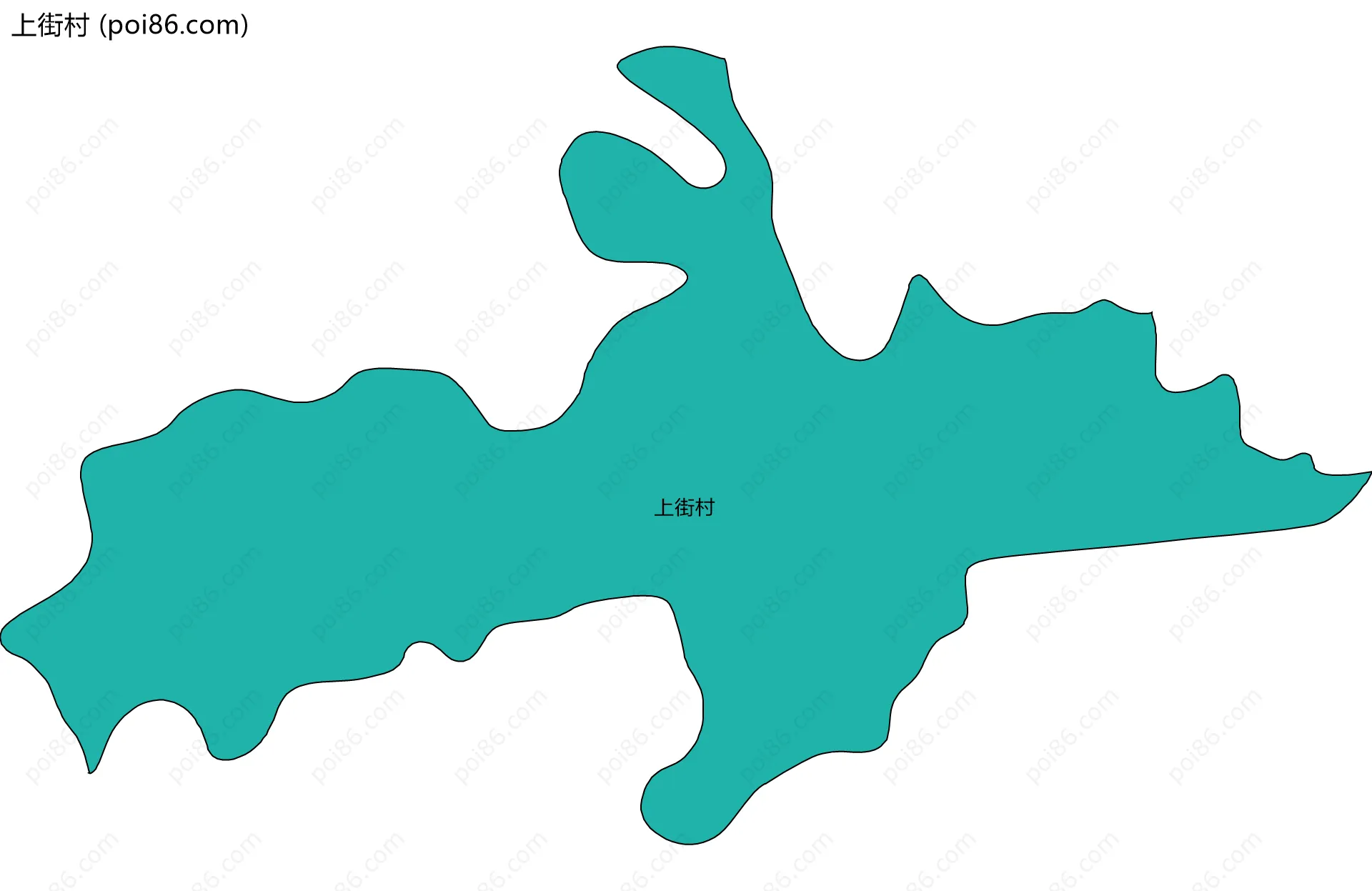 上街村边界地图