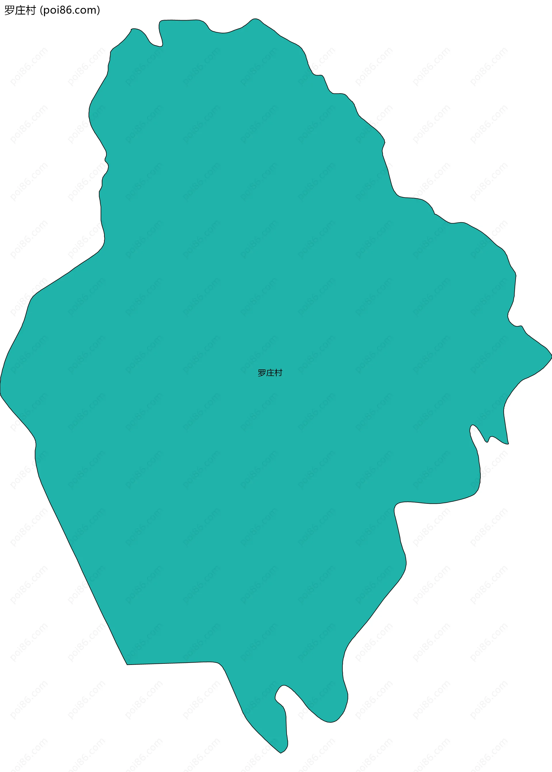 罗庄村边界地图