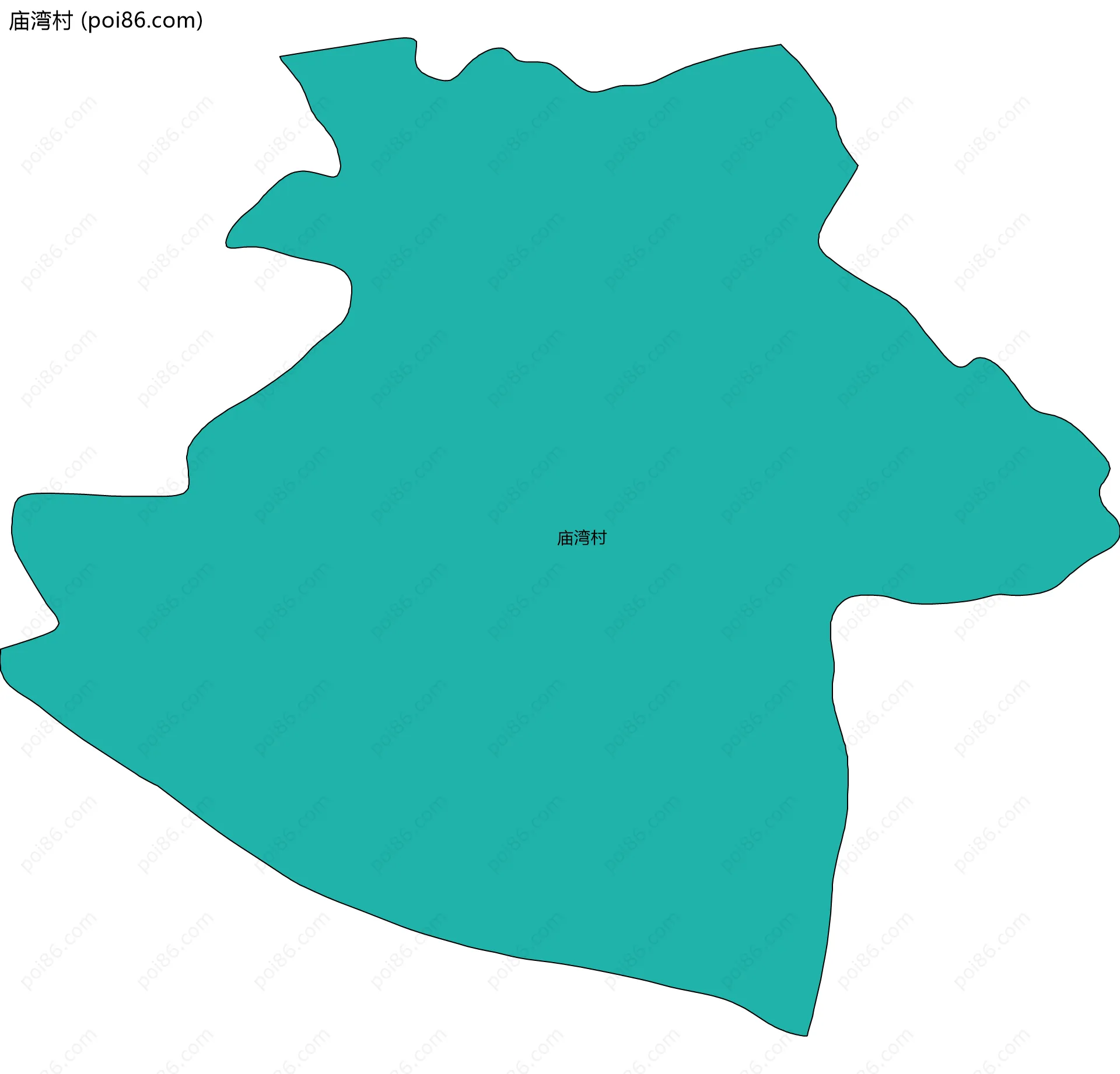 庙湾村边界地图