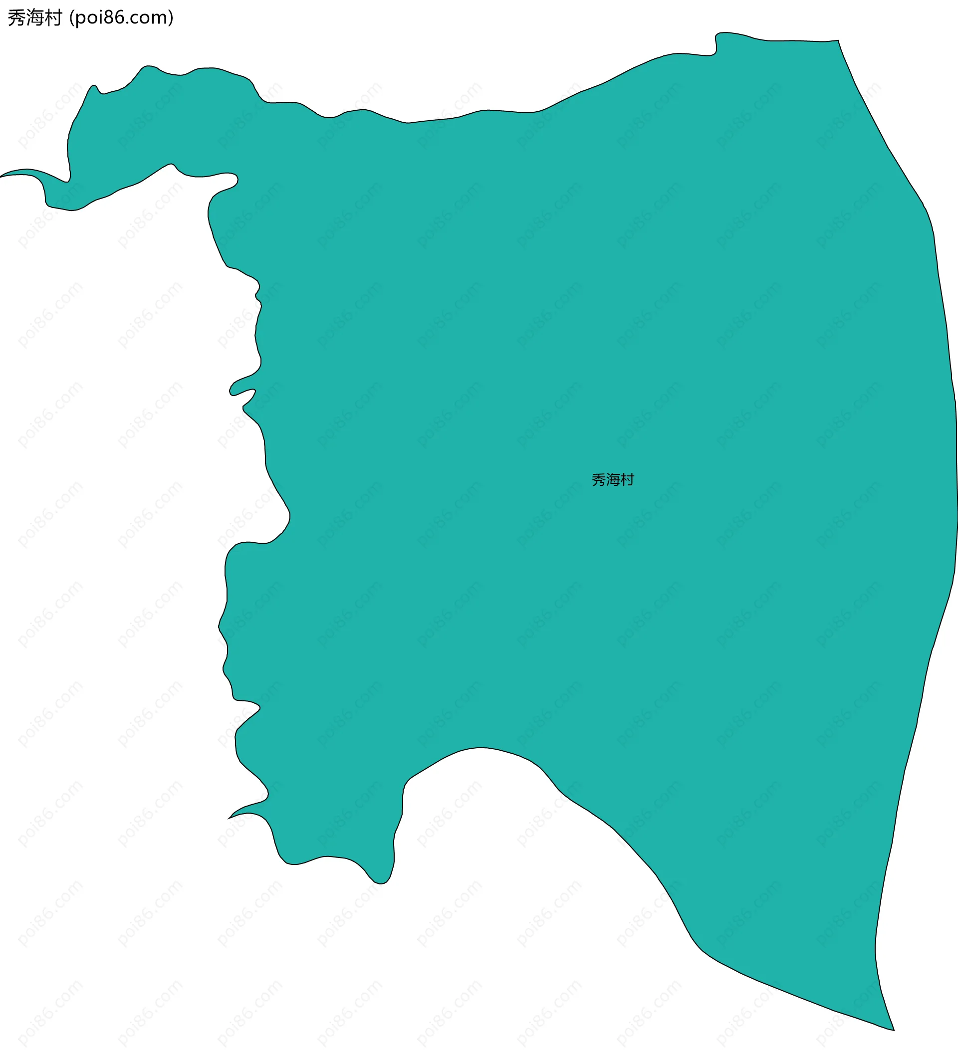 秀海村边界地图